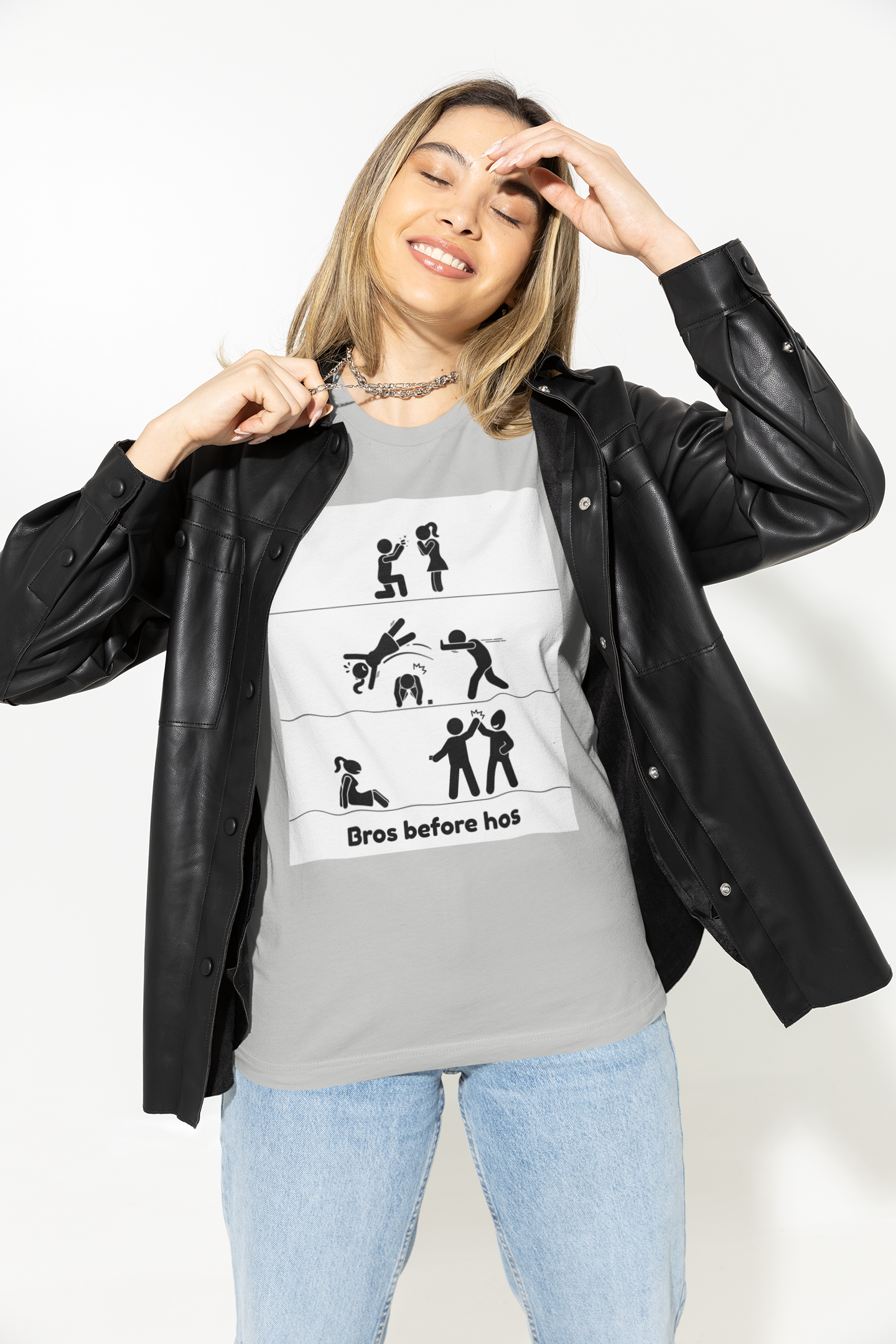 Bros Before Hos - Unisex Jersey Short Sleeve Tee