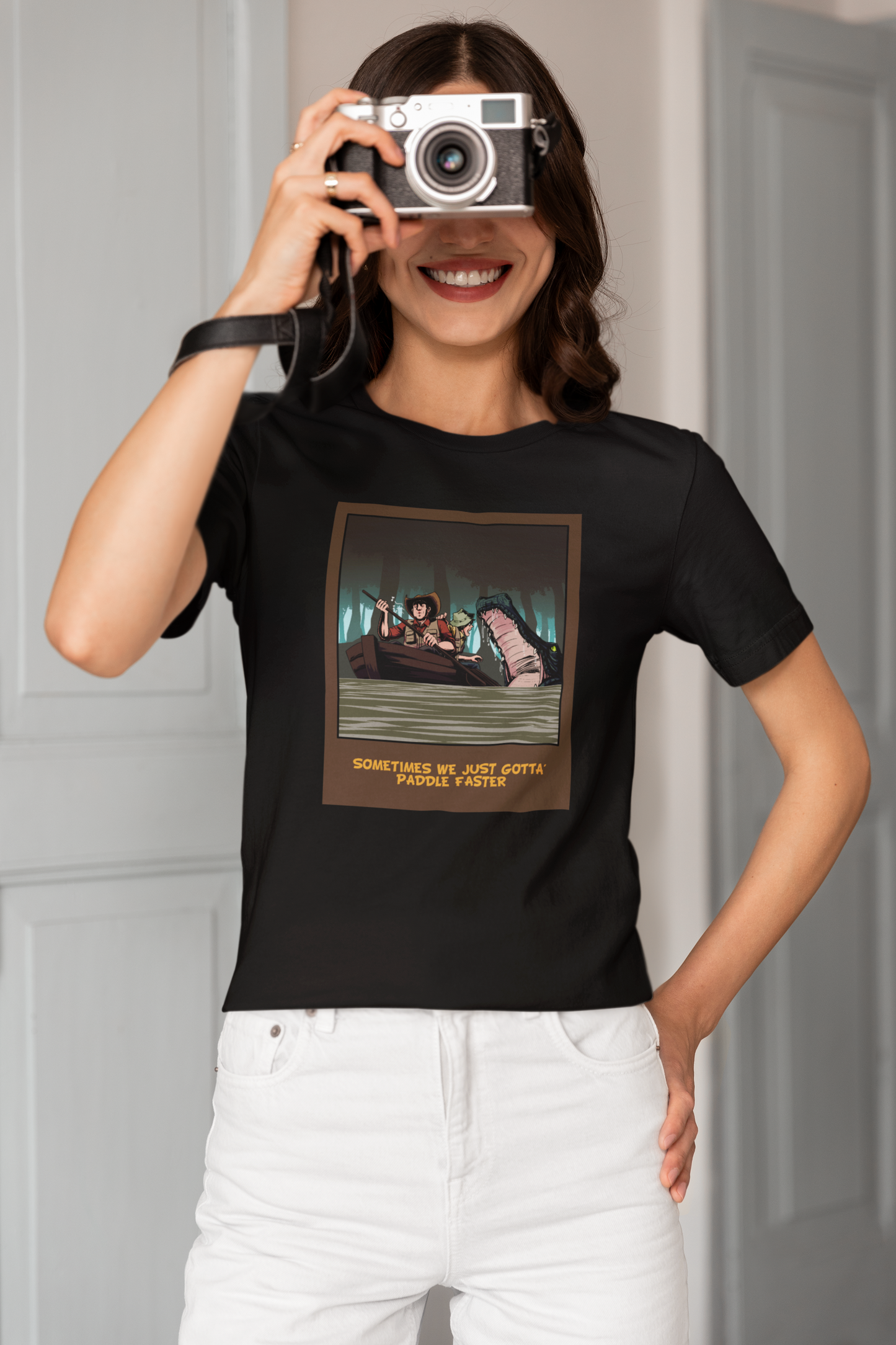 Sometimes We Just Gotta' Paddle Faster - Unisex T-Shirt