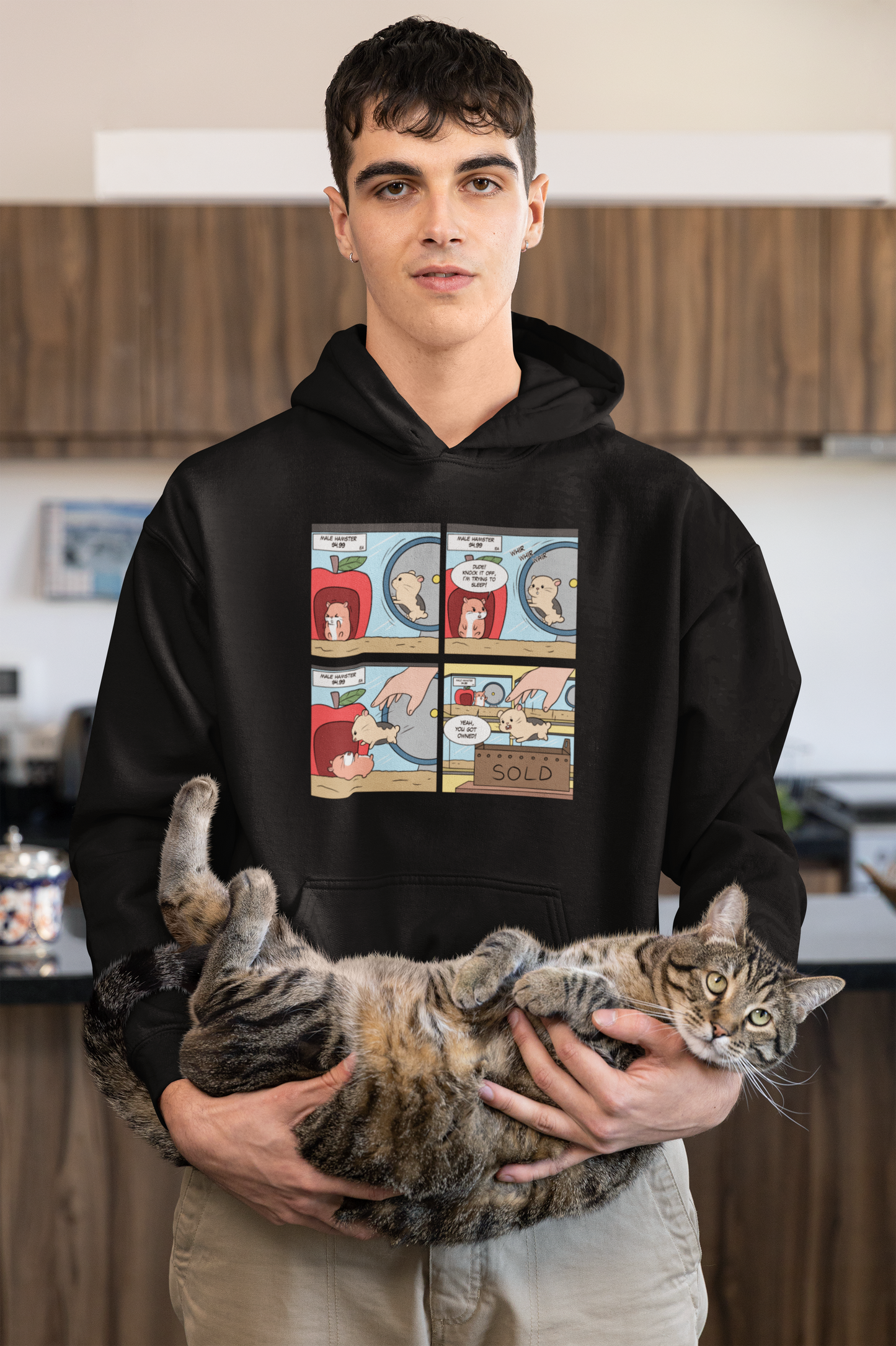 Pet Store Hamster Says "Yeah, You Got Owned!" - Unisex Heavy Blend™ Hooded Sweatshirt