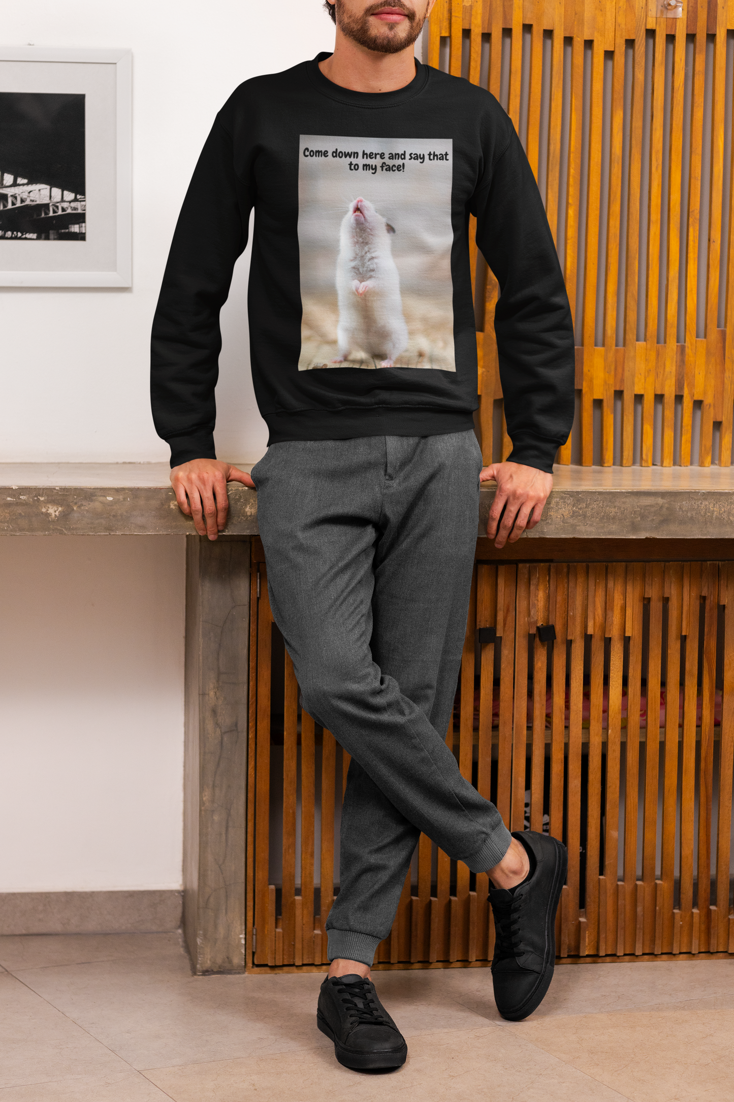 Come Down Here And Say That To My Face! - Heavy Blend™ Crewneck Sweatshirt