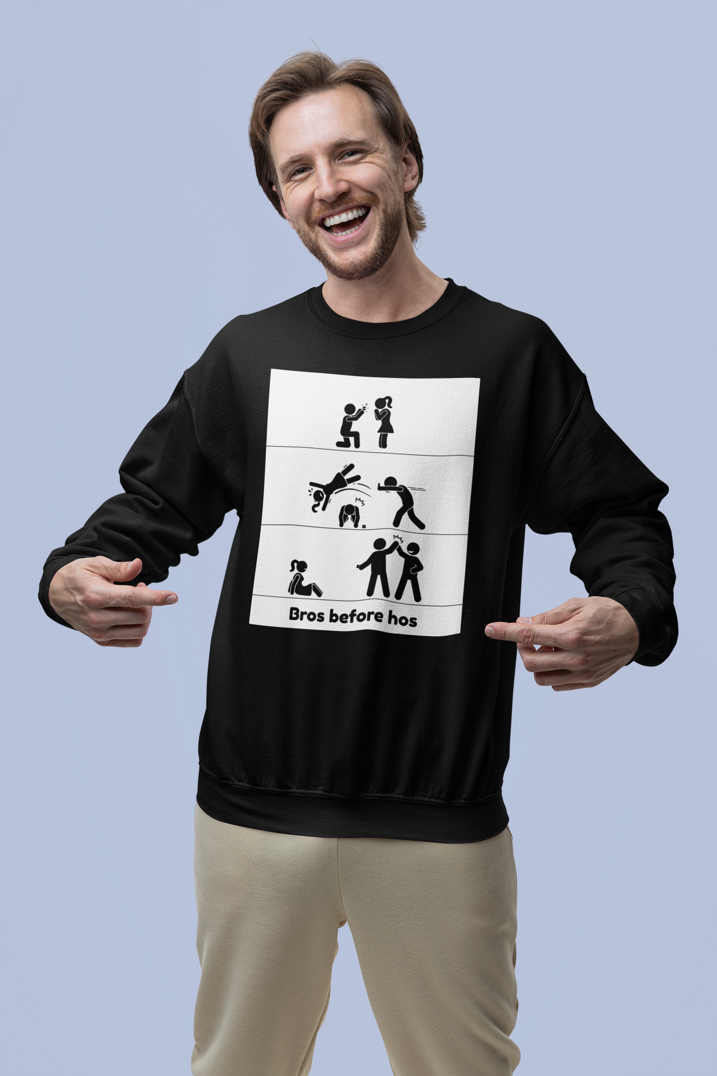 Bros Before Hos - Unisex Heavy Blend™ Crewneck Sweatshirt