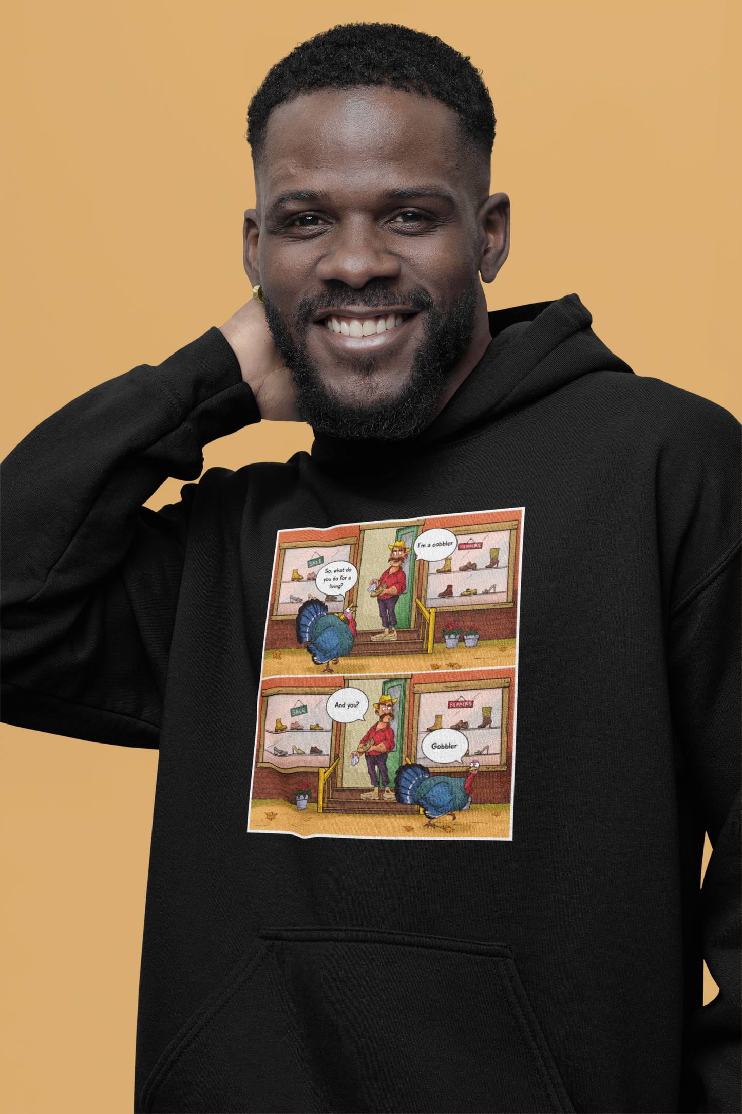Cobbler Meets Gobbler - Heavy Blend™ Hooded Sweatshirt
