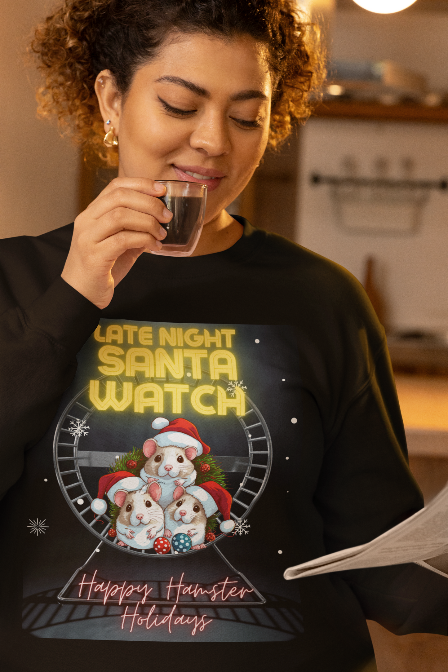 Late Night Santa Watch - Unisex Heavy Blend™ Crewneck Sweatshirt