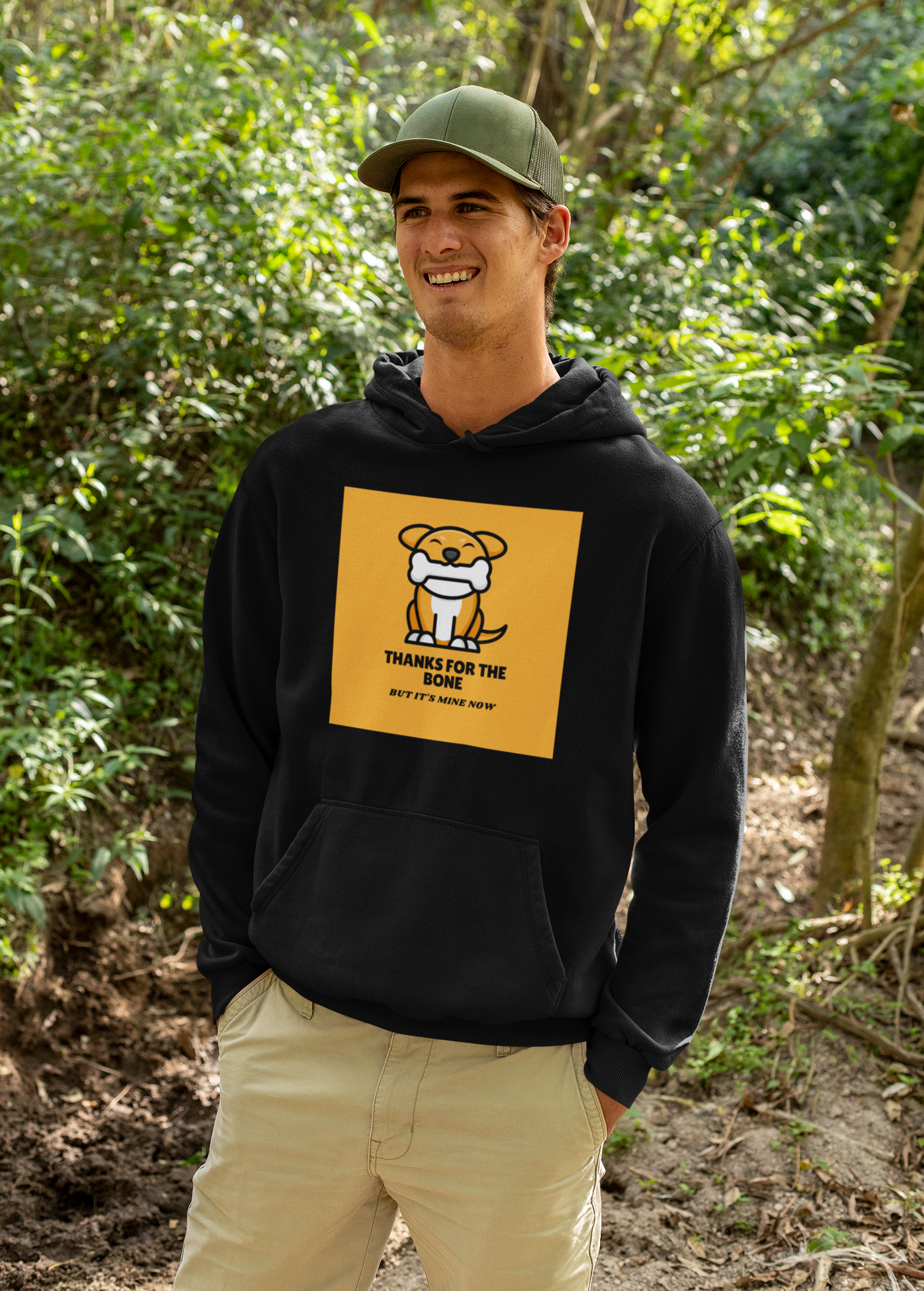 Thanks For The Bone But It's Mine Now - Heavy Blend™ Hooded Sweatshirt