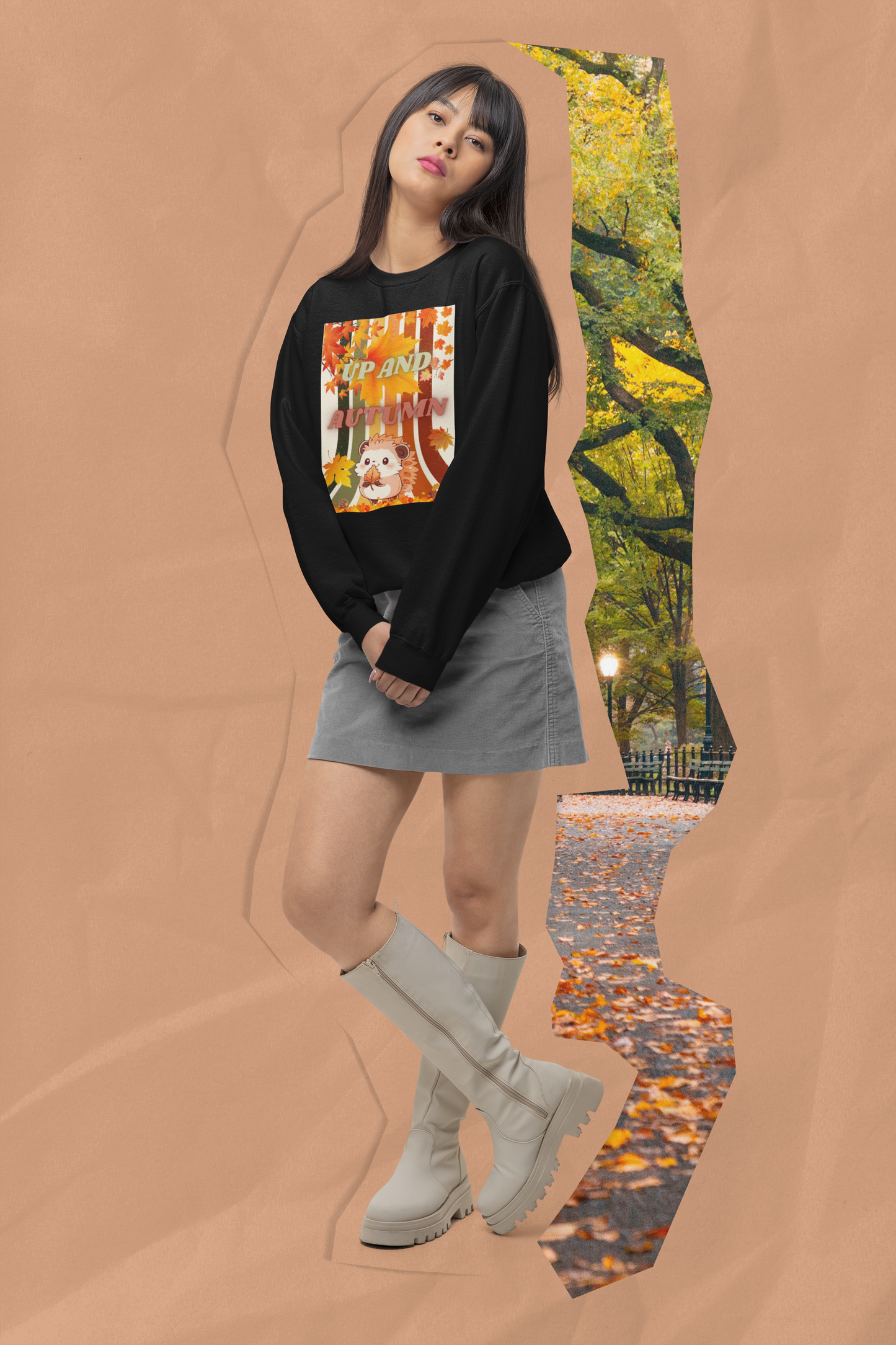 Up And Autumn - Heavy Blend™ Crewneck Sweatshirt