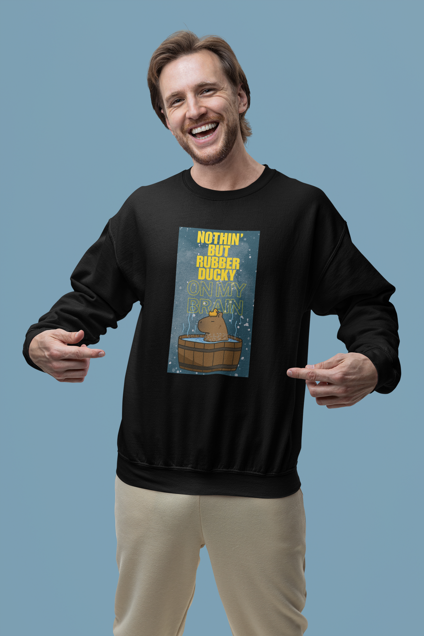 Nothin' But Rubber Ducky On My Brain - Heavy Blend™ Crewneck Sweatshirt