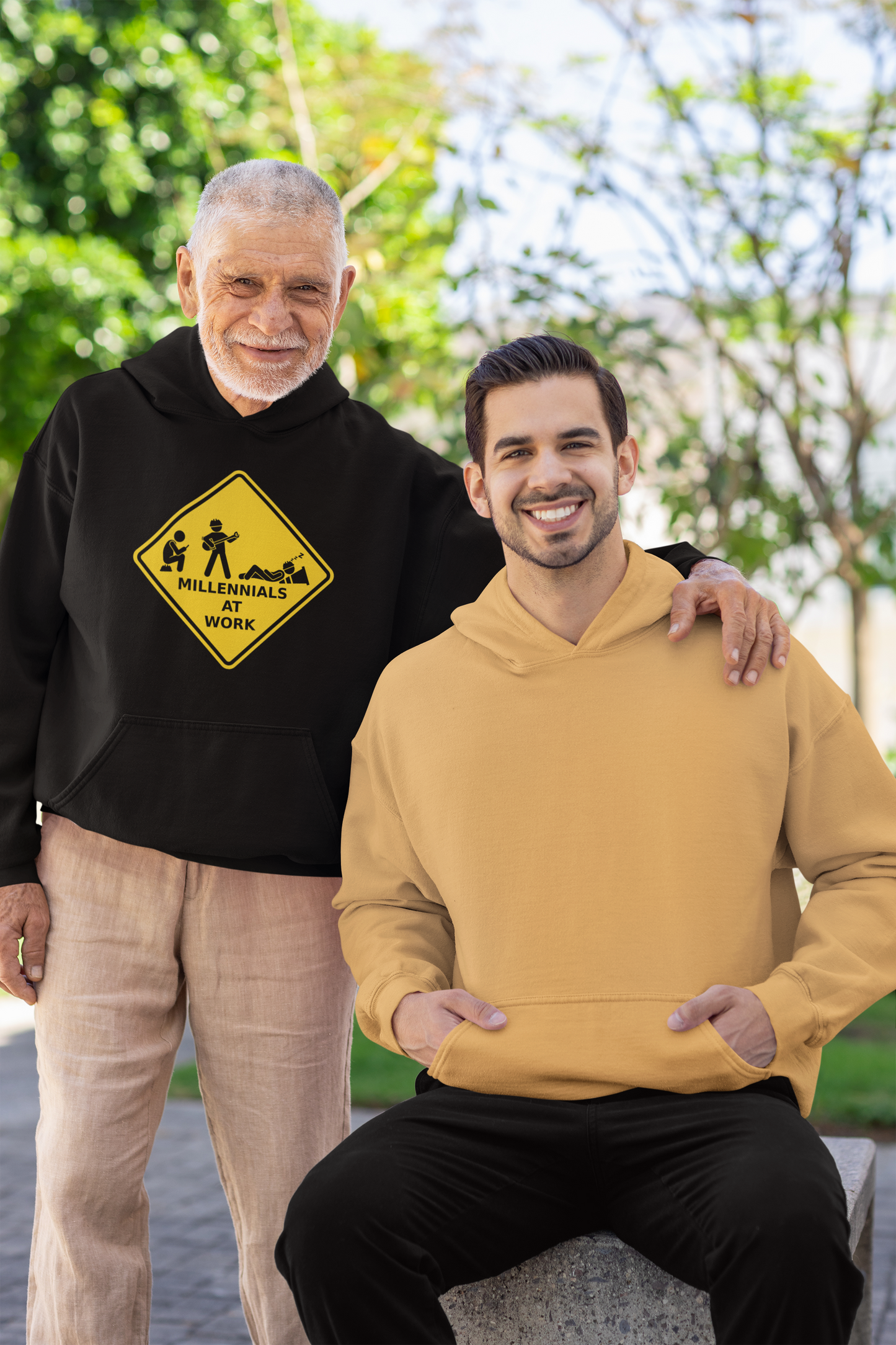 Millennials At Work - Unisex Heavy Blend™ Hooded Sweatshirt