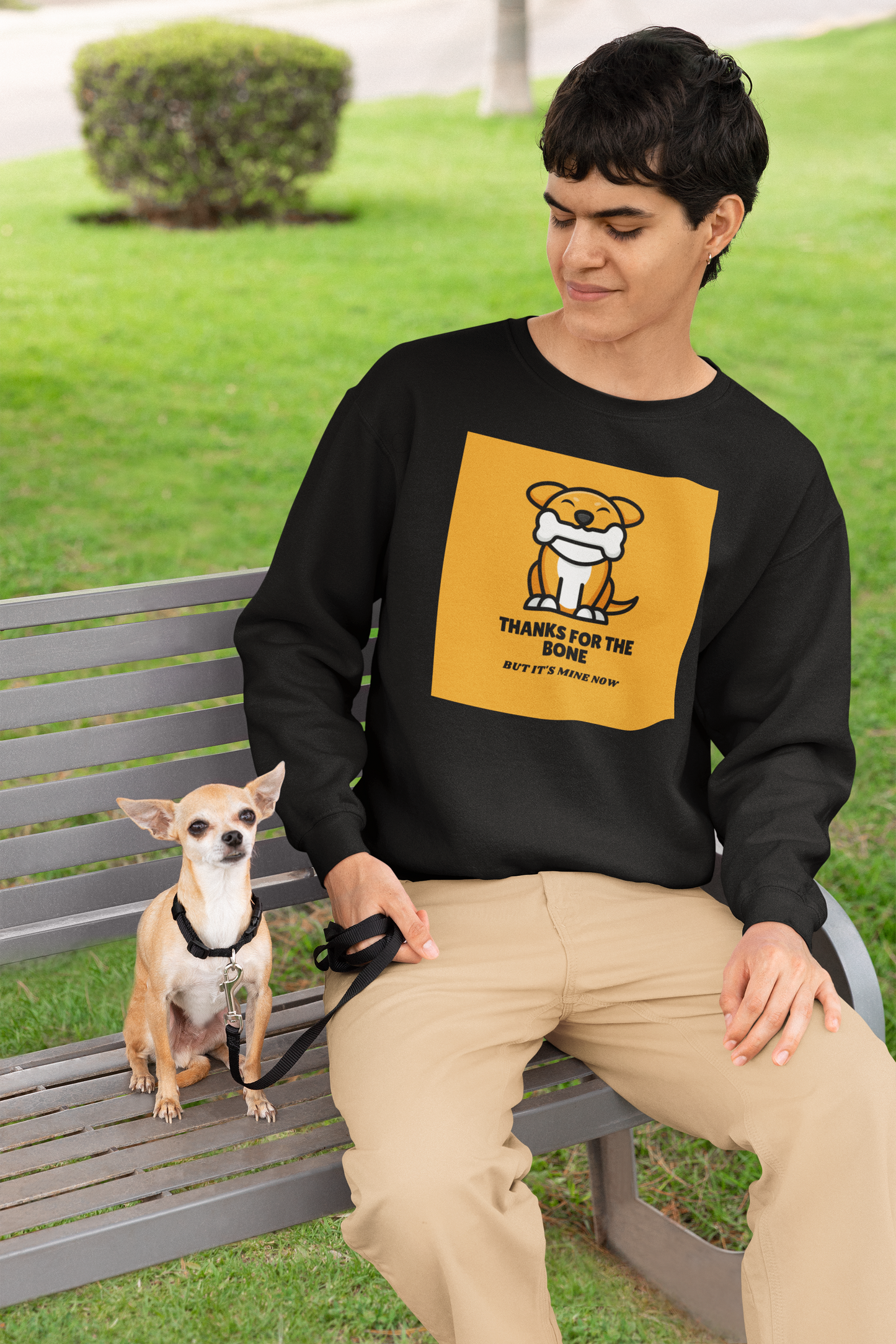 Thanks For The Bone But It's Mine Now - Unisex Heavy Blend™ Crewneck Sweatshirt
