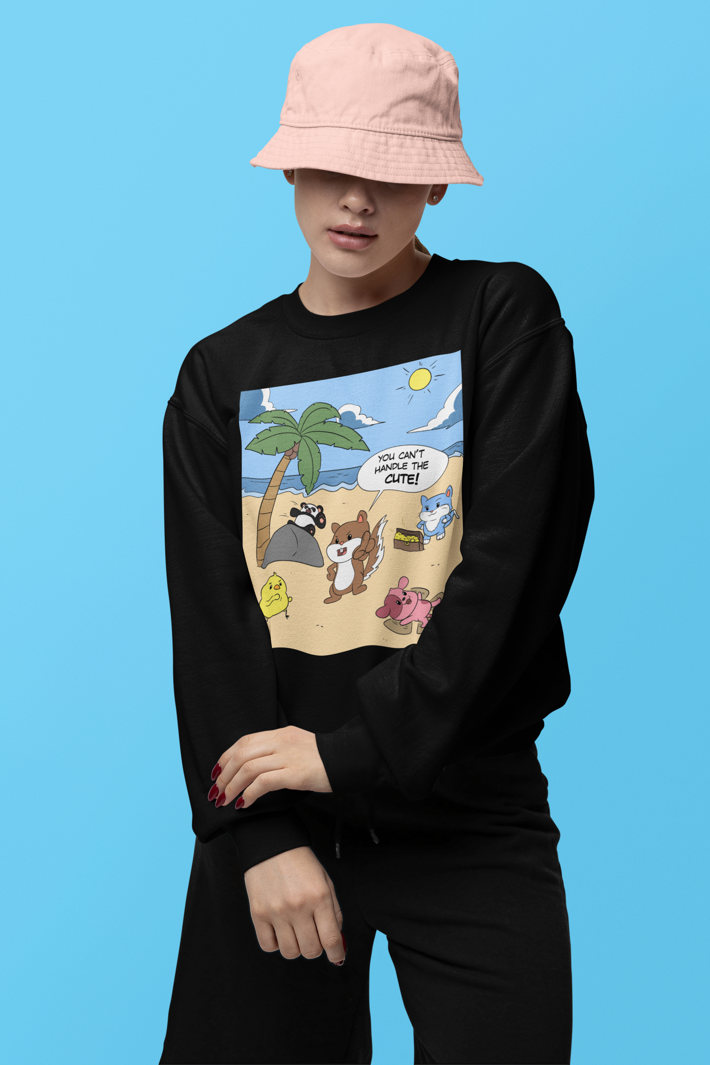 You Can't Handle The Cute! - Heavy Blend™ Crewneck Sweatshirt