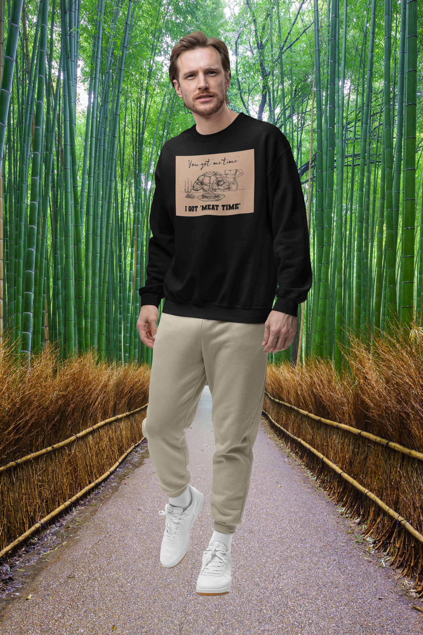 You Got 'Me Time' I Got 'Meat Time' - Unisex Heavy Blend™ Crewneck Sweatshirt