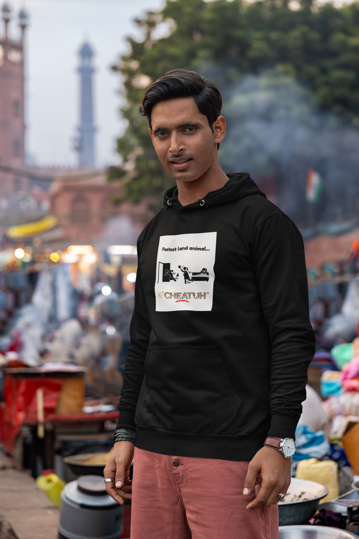 Fastest Land Animal...The 'Cheatuh' Unisex Heavy Blend™ Hooded Sweatshirt