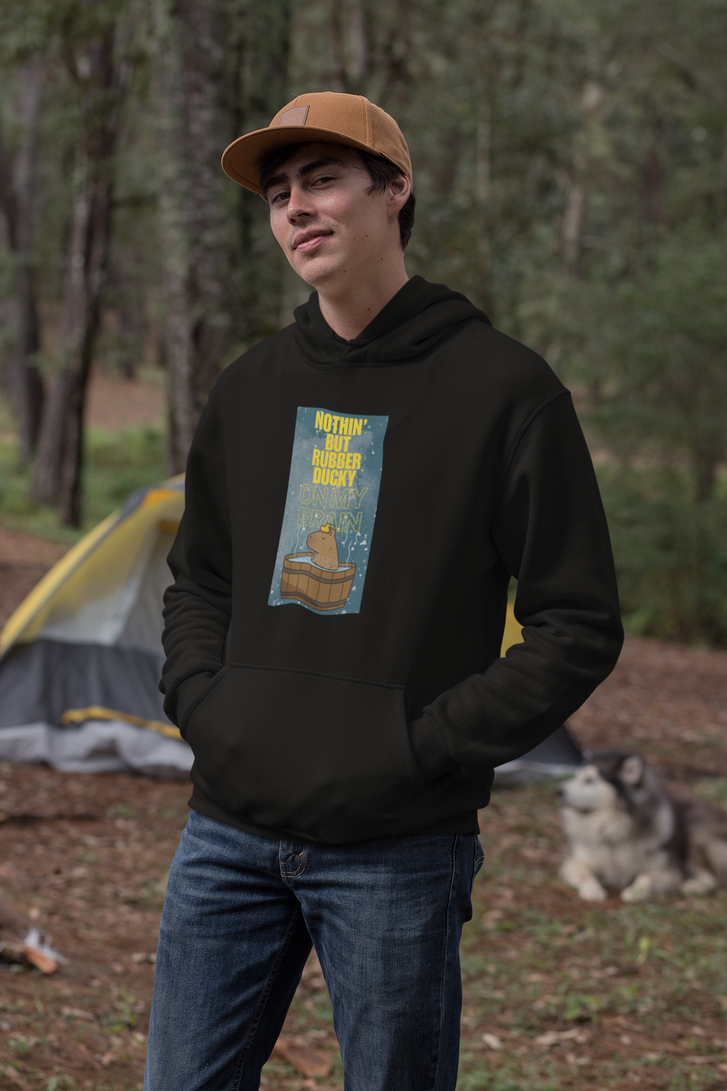 Nothin' But Rubber Ducky On My Brain - Heavy Blend™ Hooded Sweatshirt