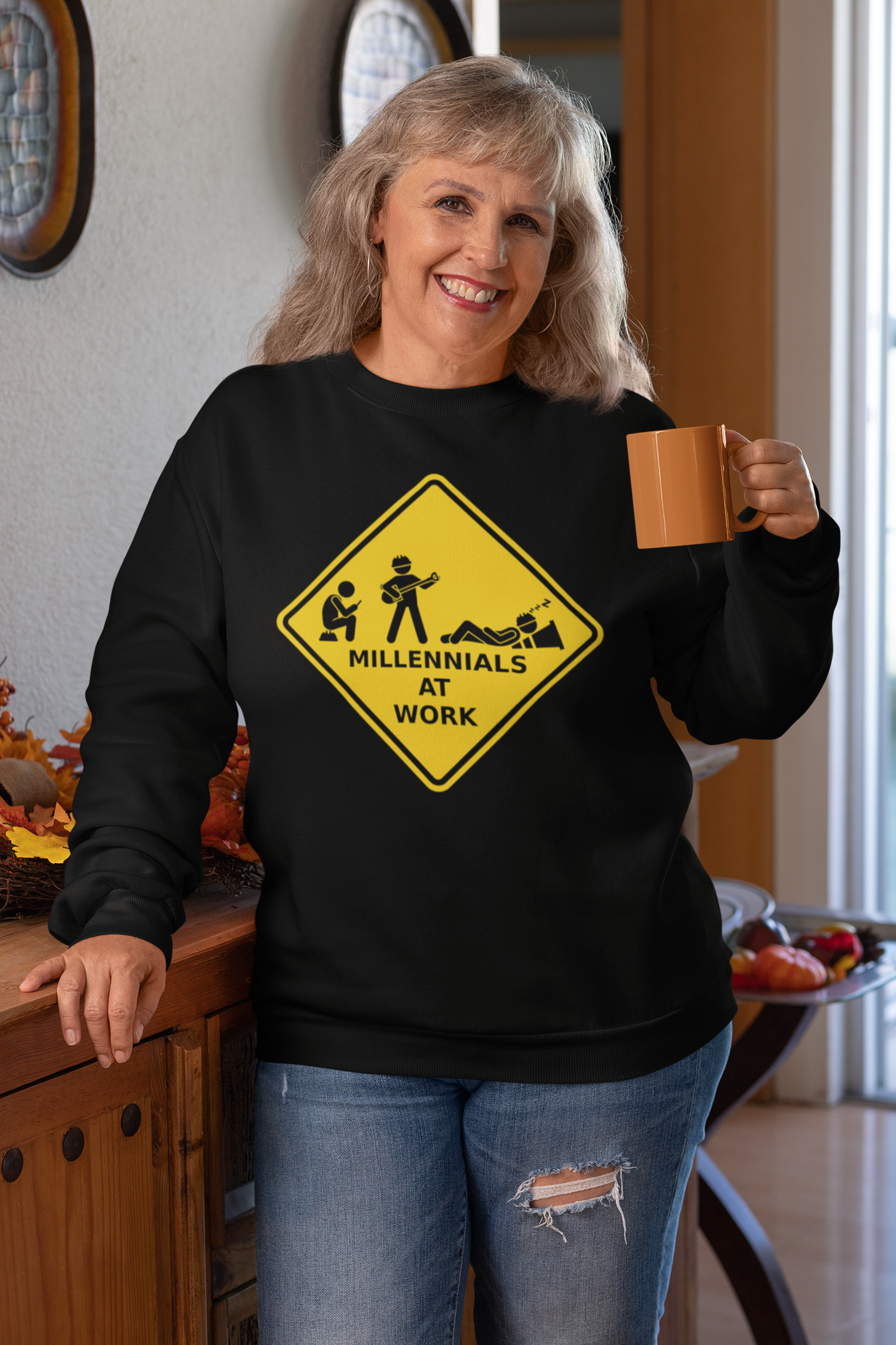 Millennials At Work - Heavy Blend™ Crewneck Sweatshirt