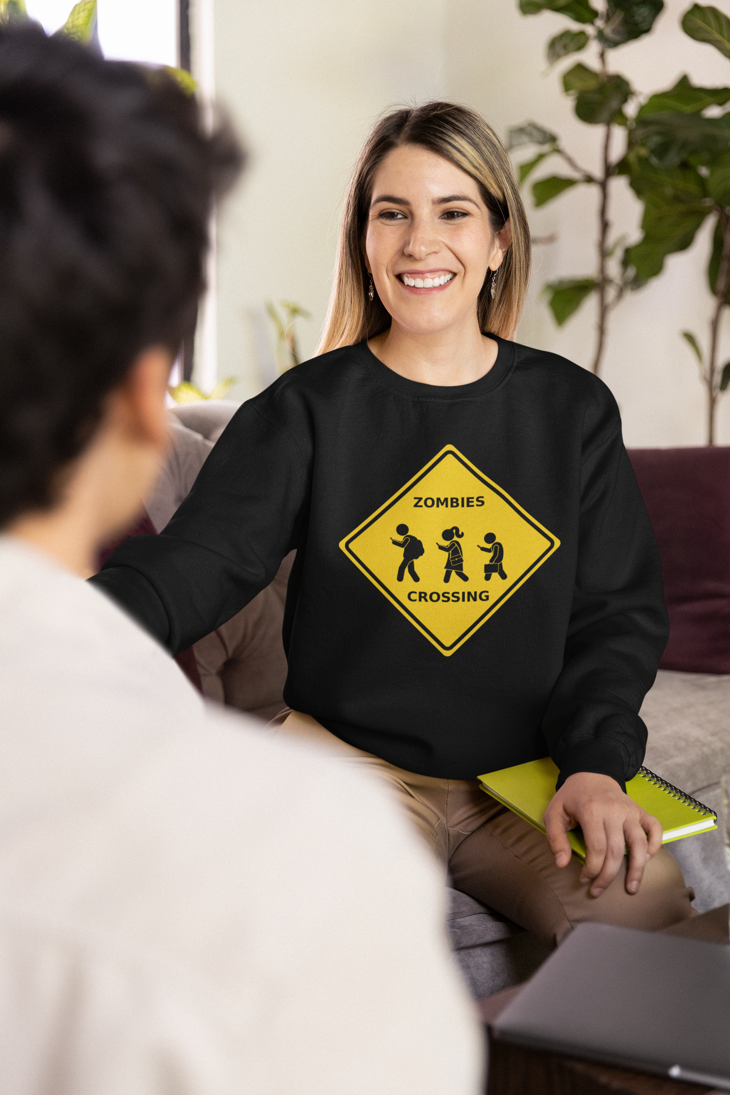 Zombies Crossing - Unisex Heavy Blend™ Crewneck Sweatshirt