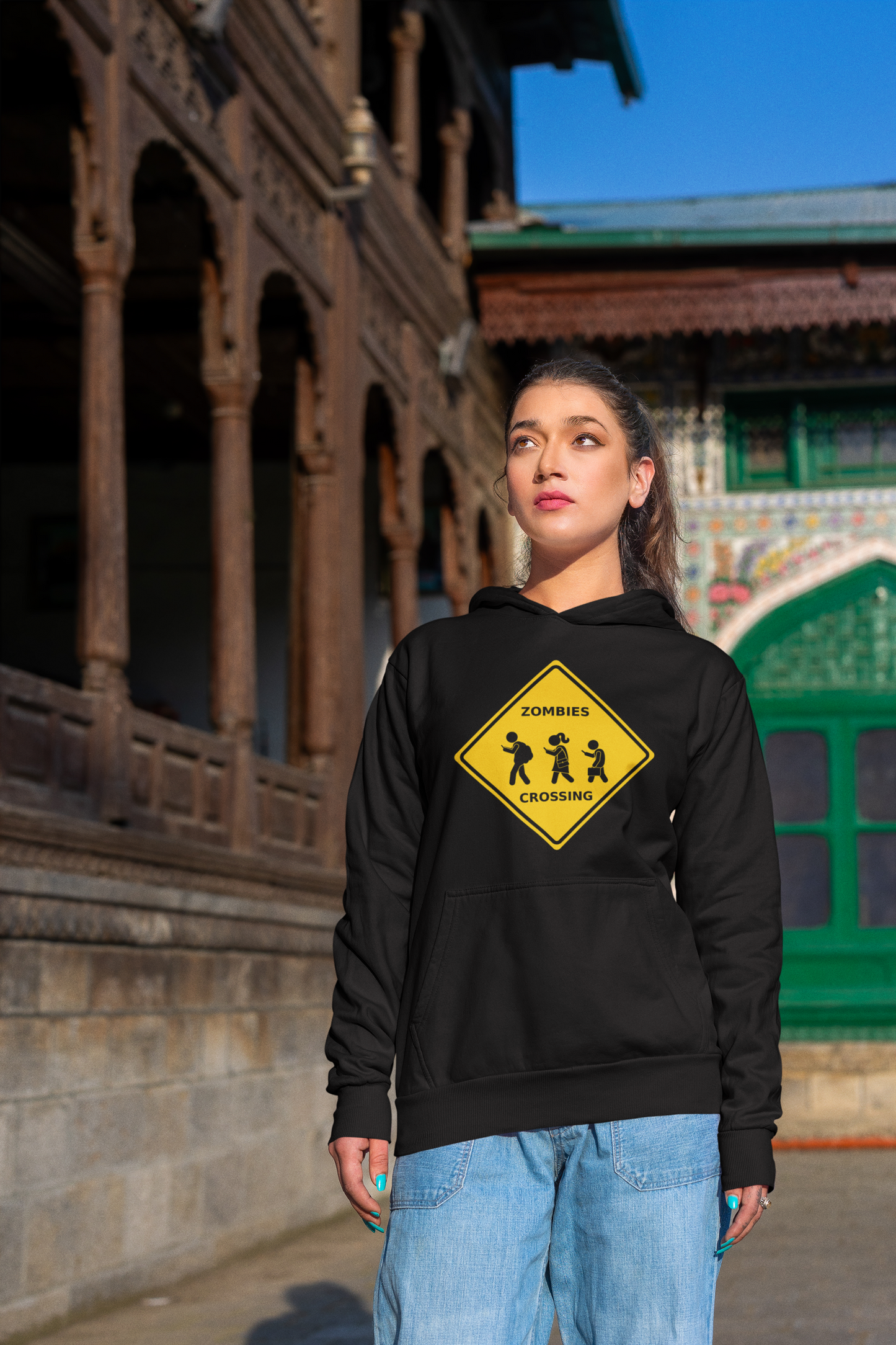 Zombies Crossing - Unisex Heavy Blend™ Hooded Sweatshirt