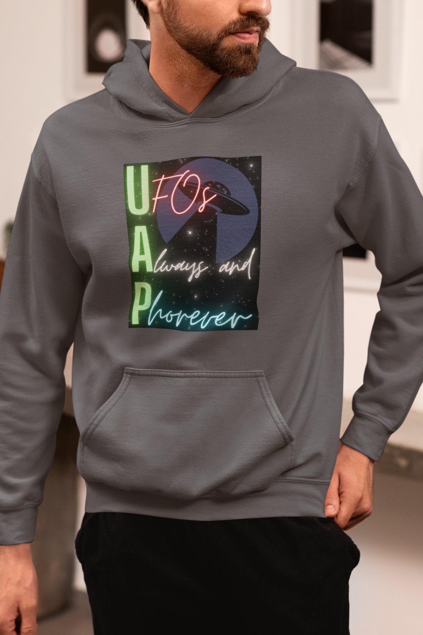 UFOs Always And Phorever - Heavy Blend™ Hooded Sweatshirt