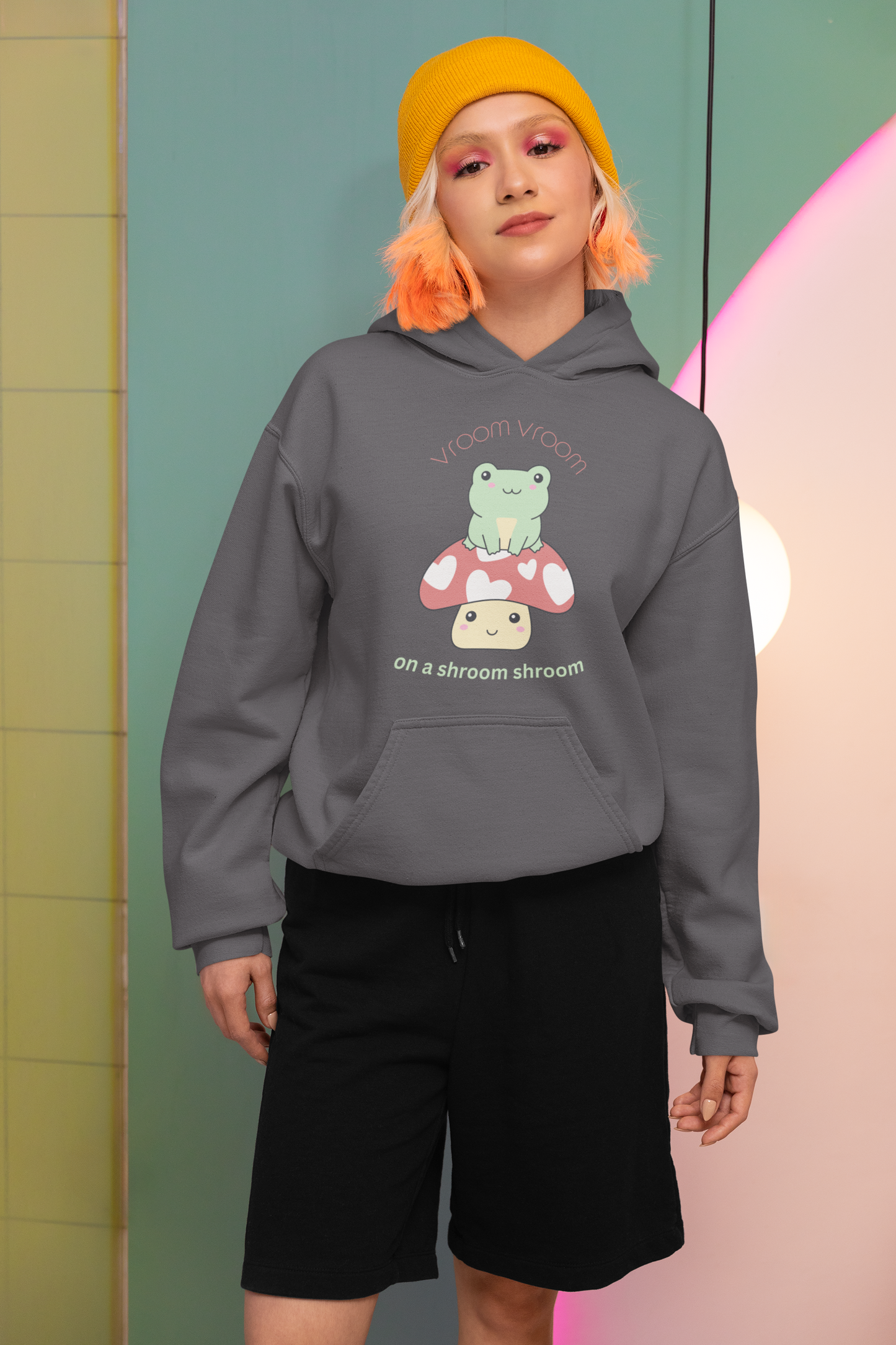 Vroom Vroom On A Shroom Shroom - Heavy Blend™ Hooded Sweatshirt