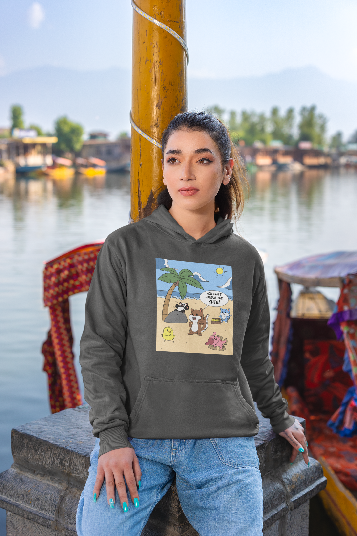 You Can't Handle The Cute! - Heavy Blend™ Hooded Sweatshirt