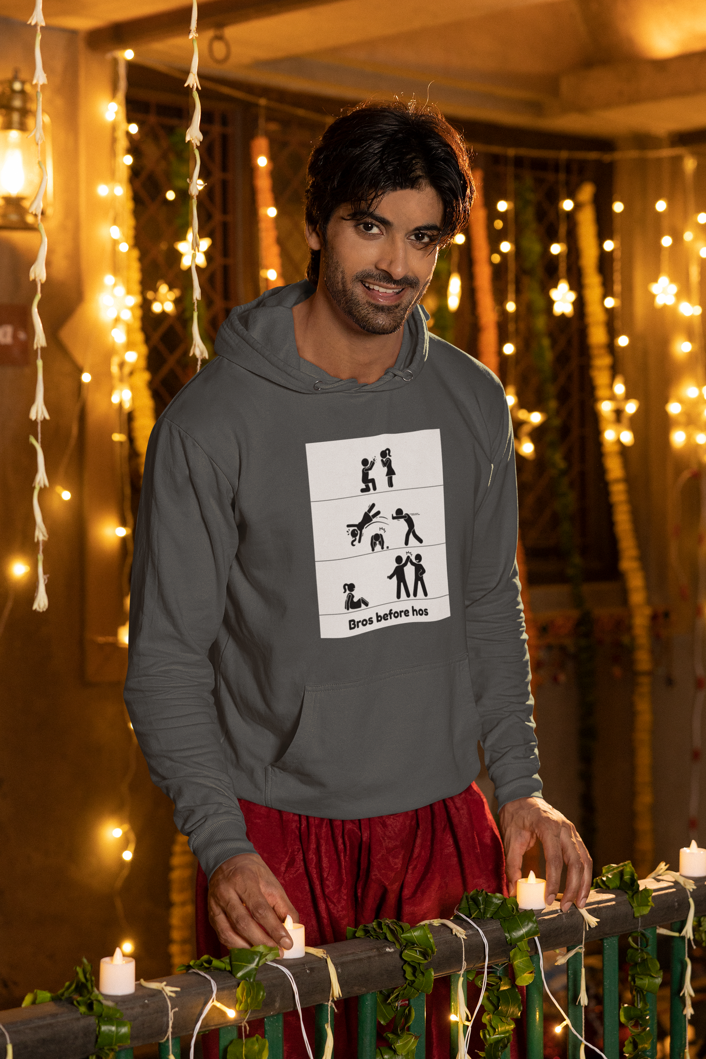 Bros Before Hos - Unisex Heavy Blend™ Hooded Sweatshirt