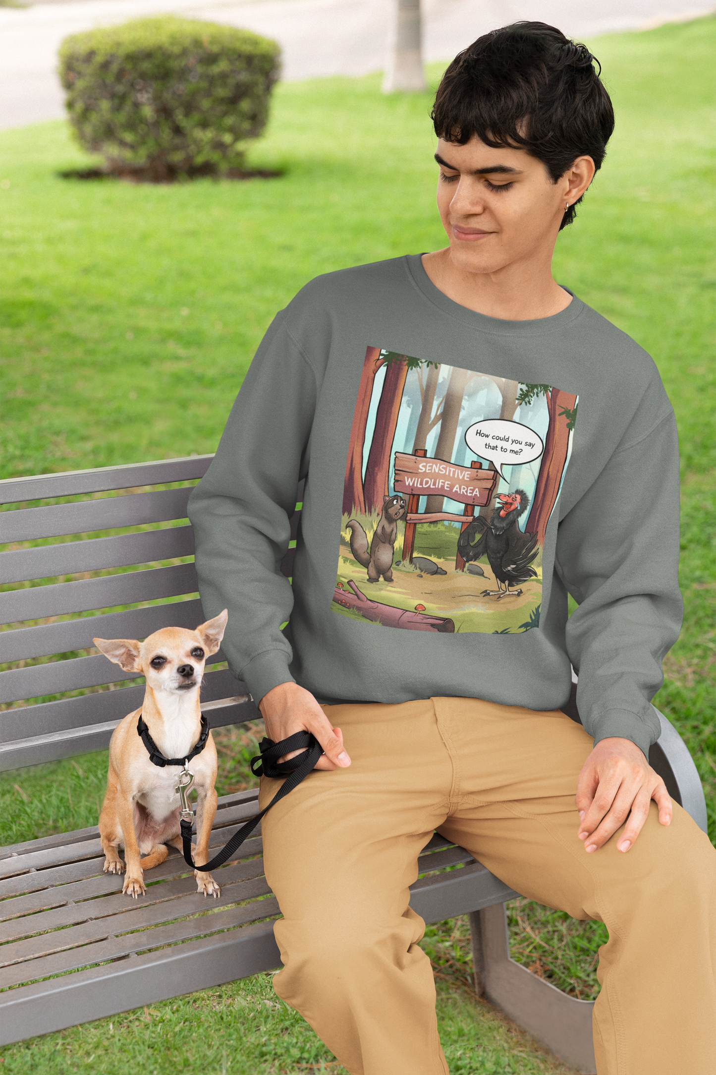 Sensitive Wildlife Area - Unisex Heavy Blend™ Crewneck Sweatshirt
