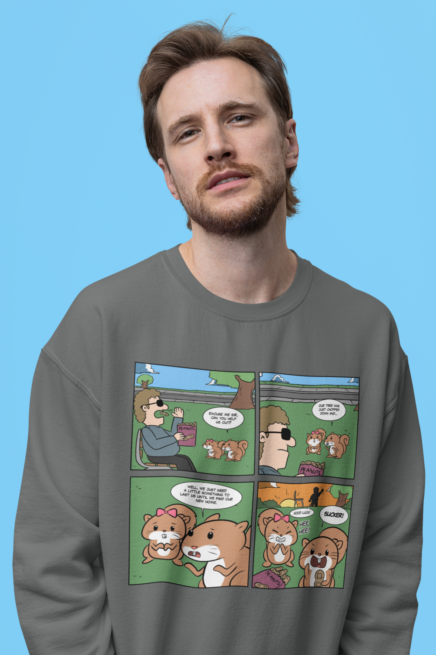Squirrel Scammers - Heavy Blend™ Crewneck Sweatshirt