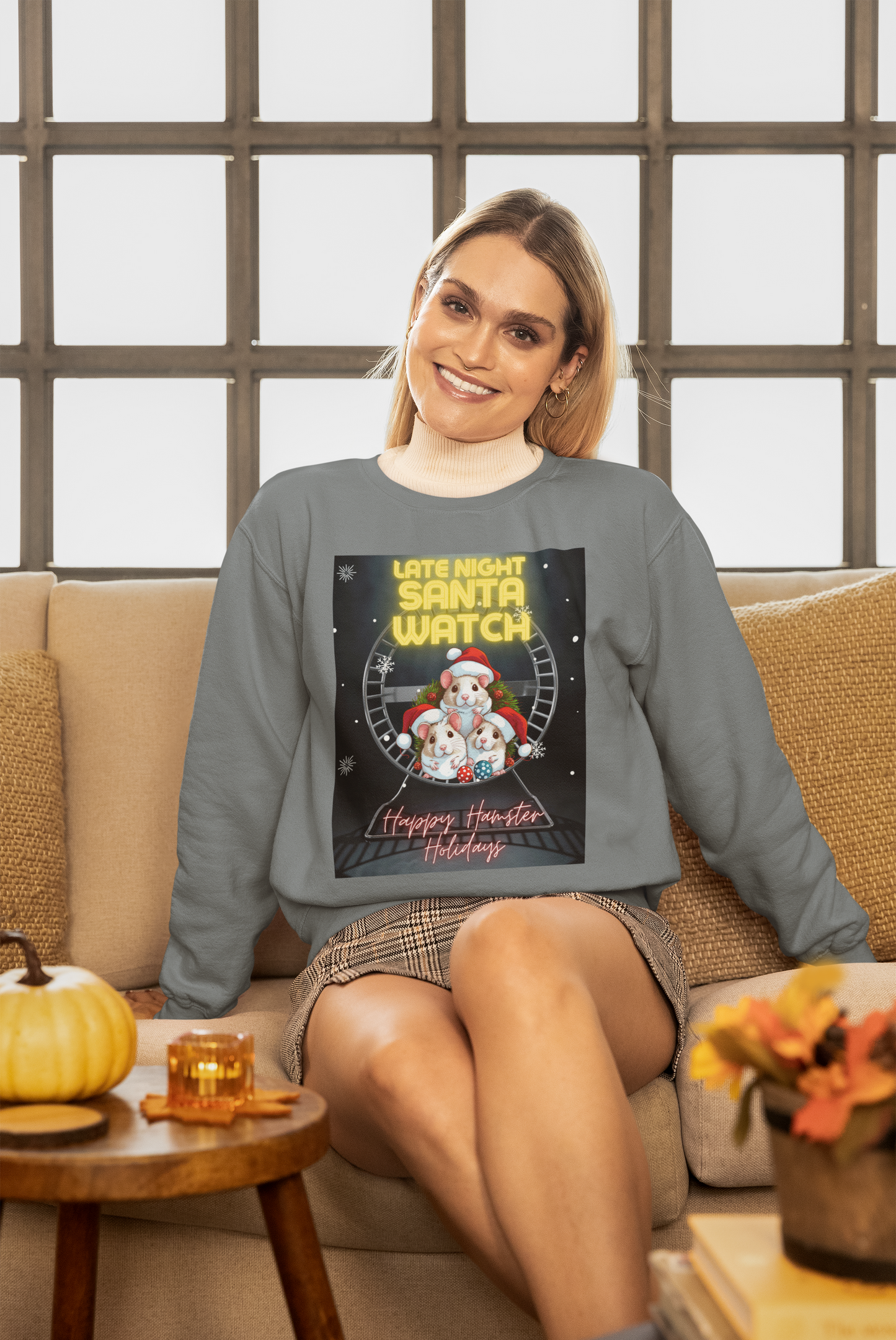 Late Night Santa Watch - Unisex Heavy Blend™ Crewneck Sweatshirt