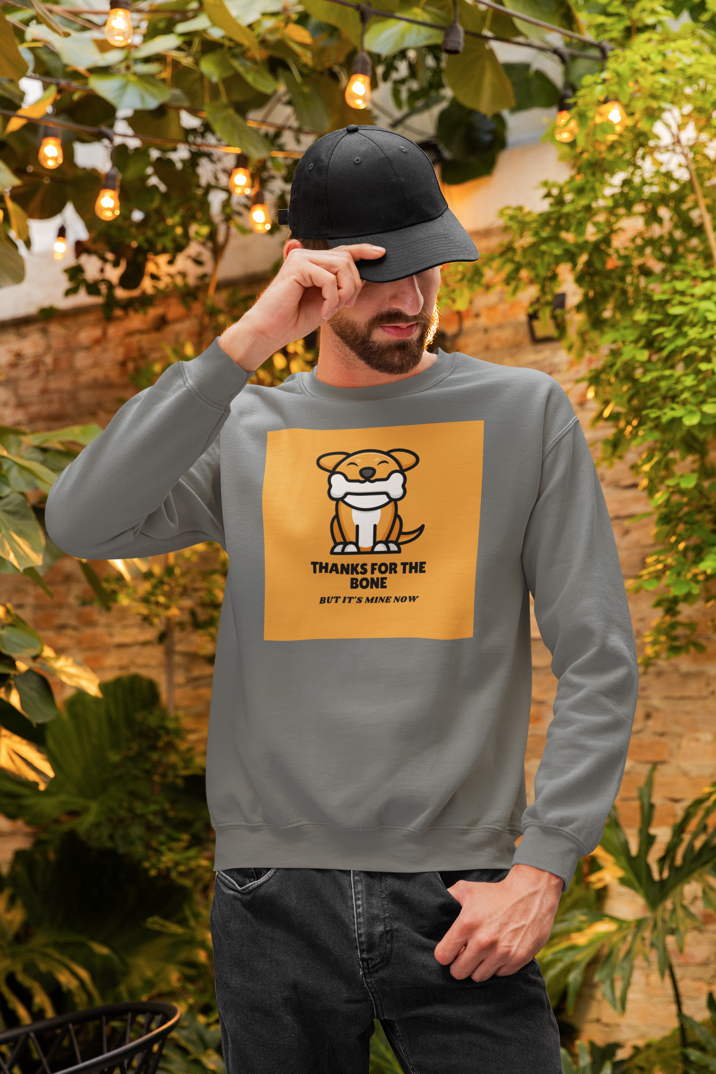 Thanks For The Bone But It's Mine Now - Unisex Heavy Blend™ Crewneck Sweatshirt