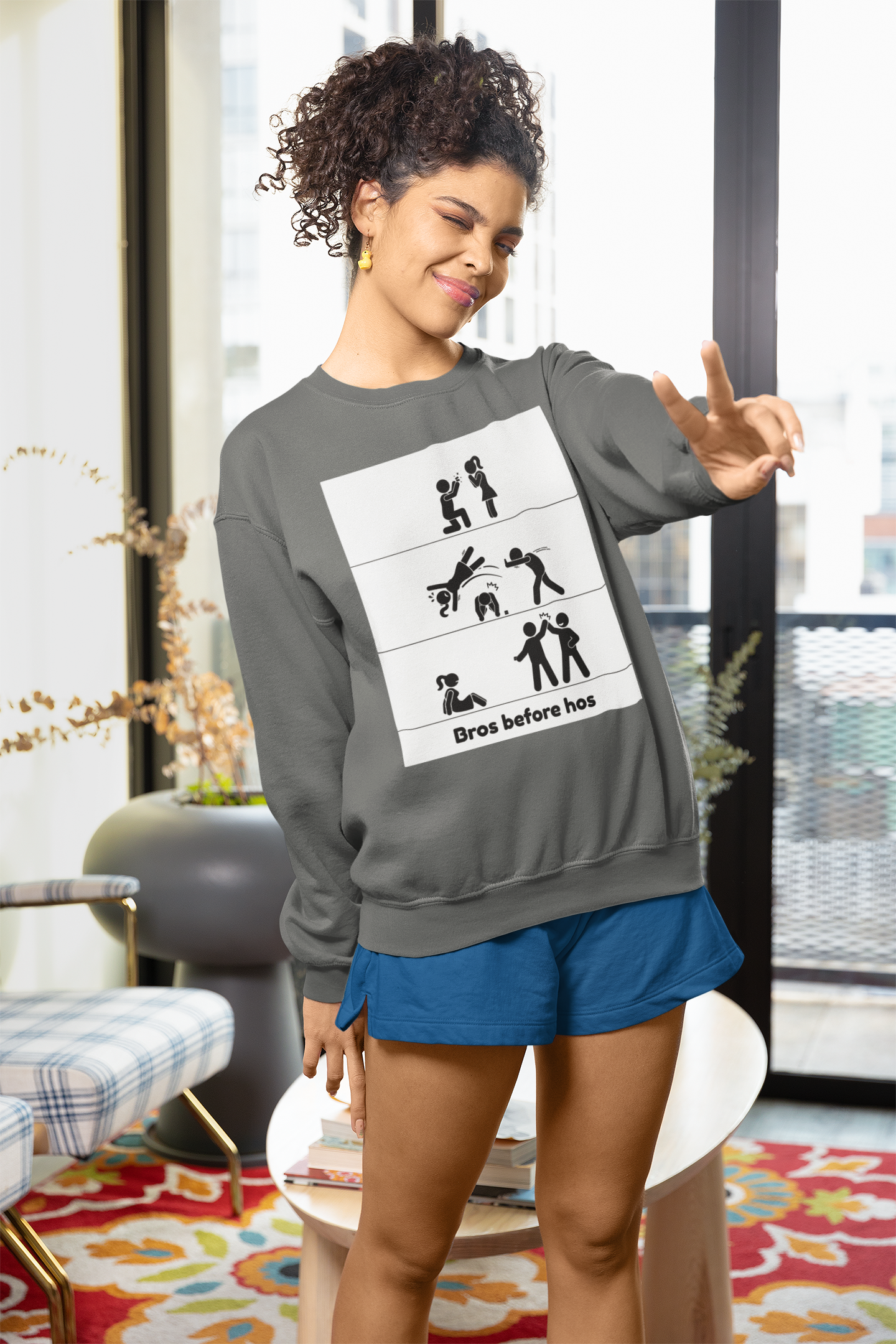 Bros Before Hos - Unisex Heavy Blend™ Crewneck Sweatshirt