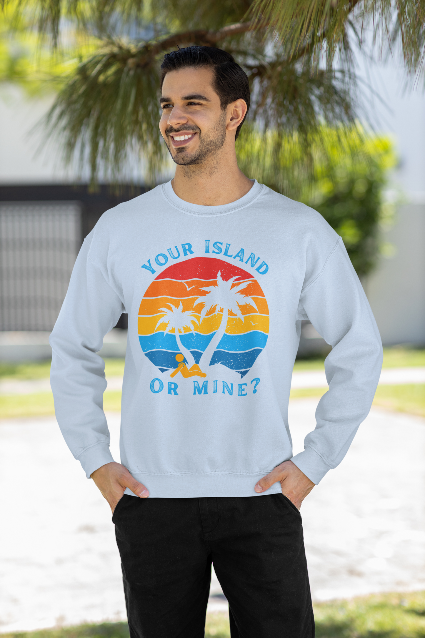 Your Island Or Mine? - Heavy Blend™ Crewneck Sweatshirt