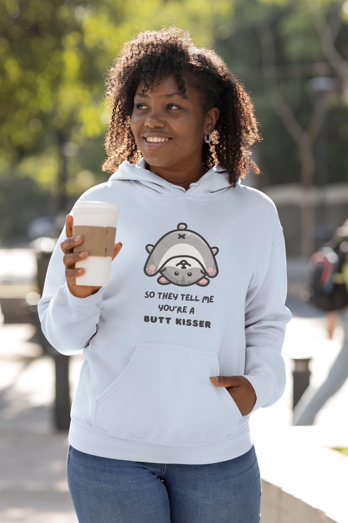 So They Tell Me You're A Butt Kisser - Unisex Heavy Blend™ Hooded Sweatshirt