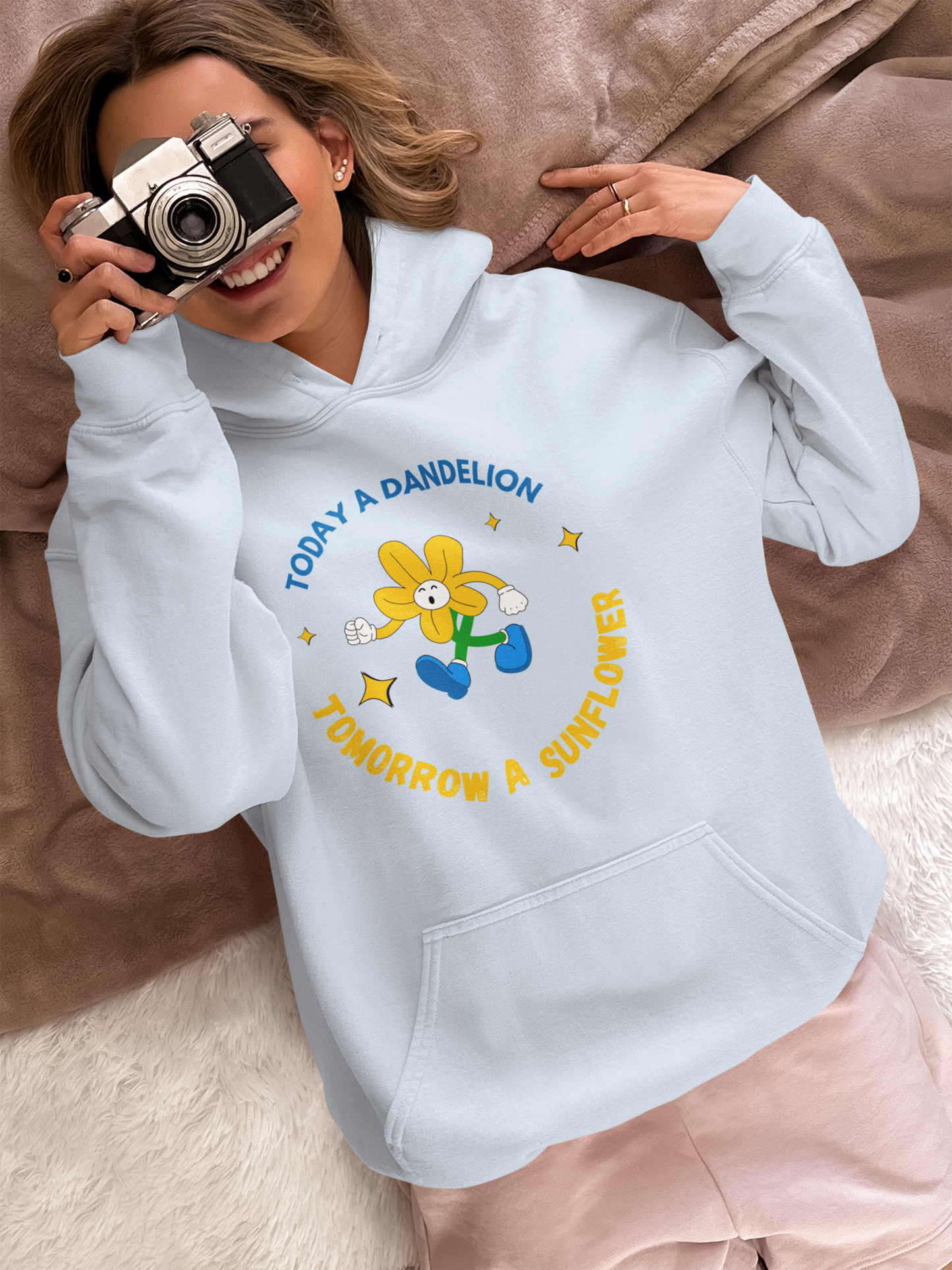 Today A Dandelion Tomorrow A Sunflower - Unisex Heavy Blend™ Hooded Sweatshirt