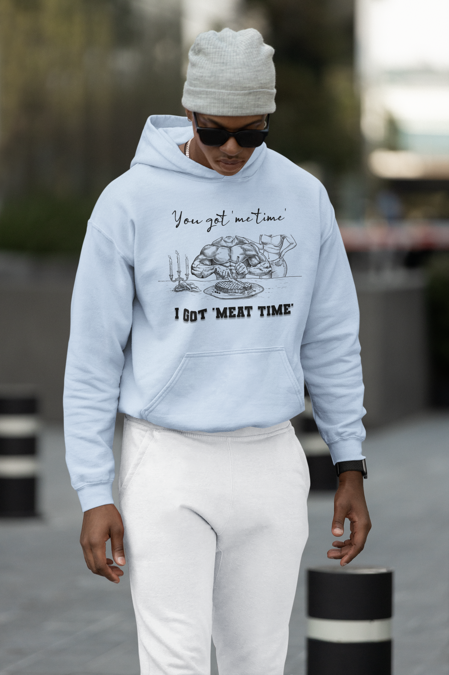 You Got 'Me Time' I Got 'Meat Time' - Unisex Heavy Blend™ Hooded Sweatshirt