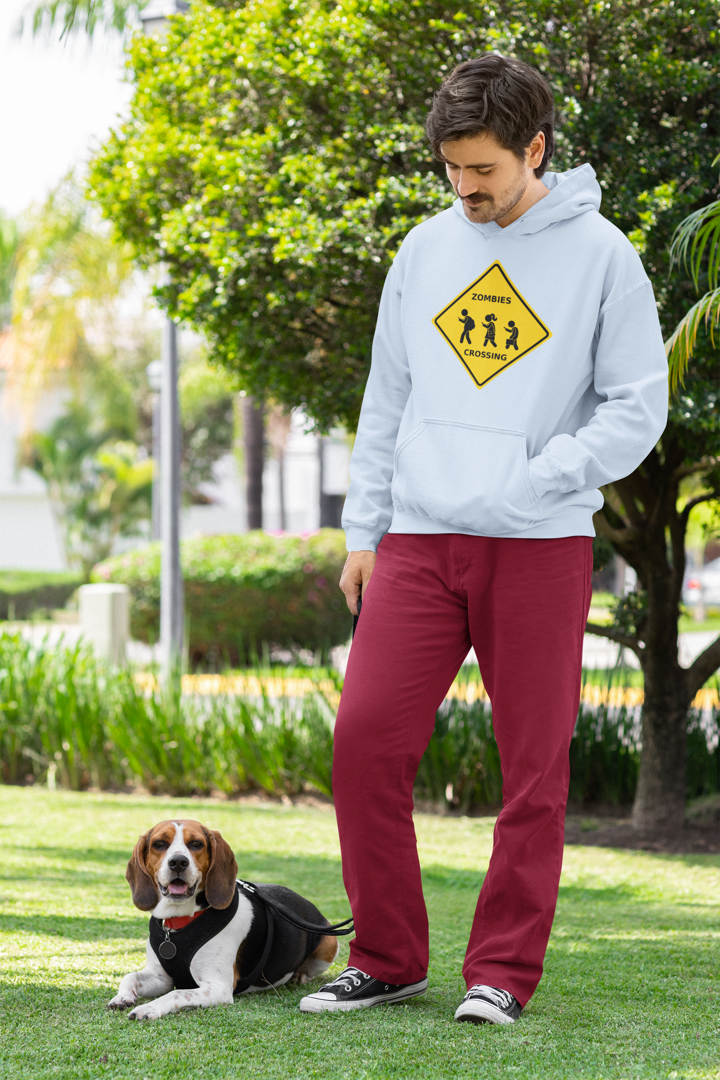Zombies Crossing - Unisex Heavy Blend™ Hooded Sweatshirt