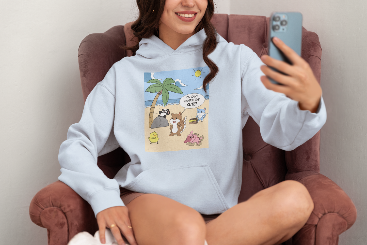 You Can't Handle The Cute! - Heavy Blend™ Hooded Sweatshirt
