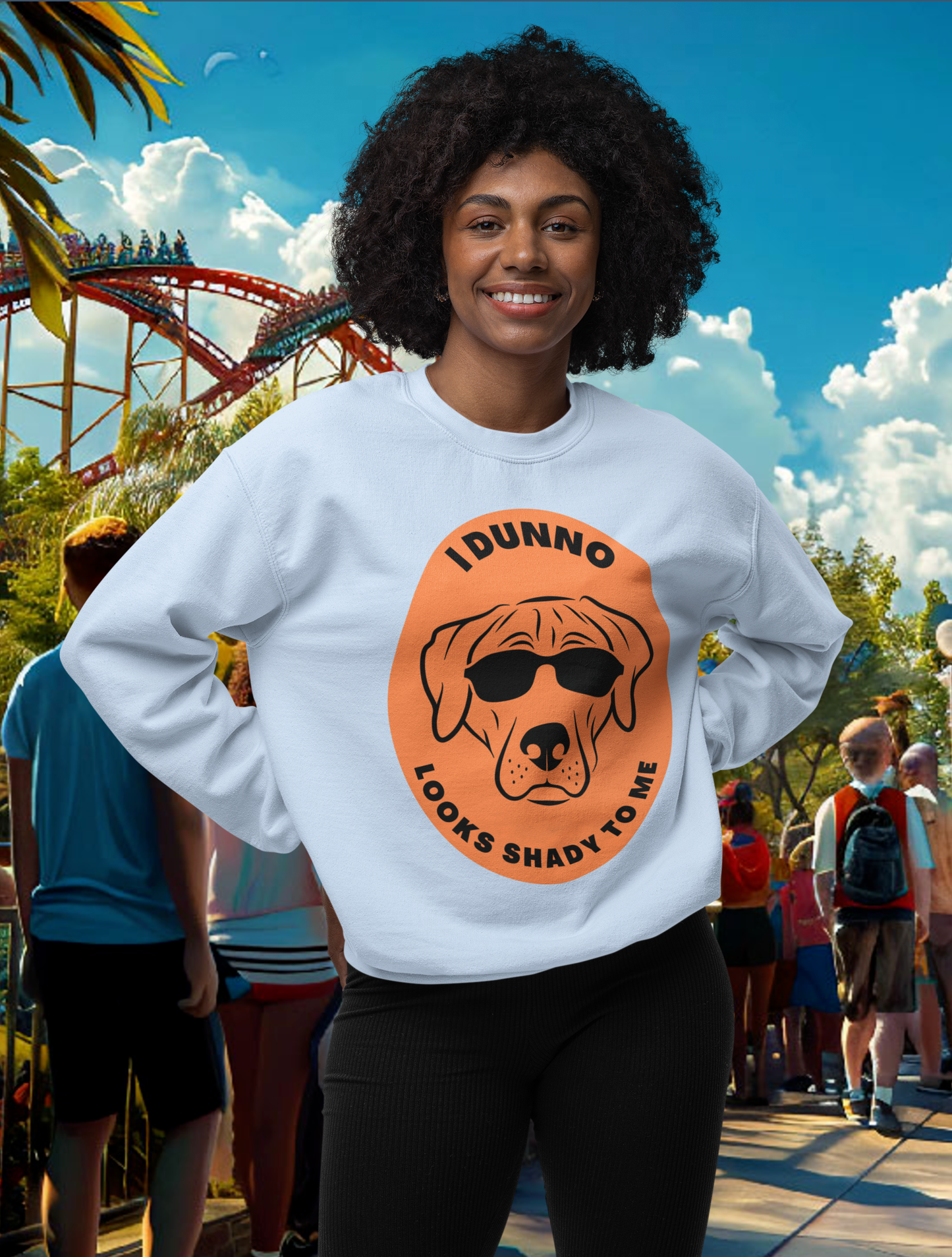 I Dunno Looks Shady To Me - Heavy Blend™ Crewneck Sweatshirt