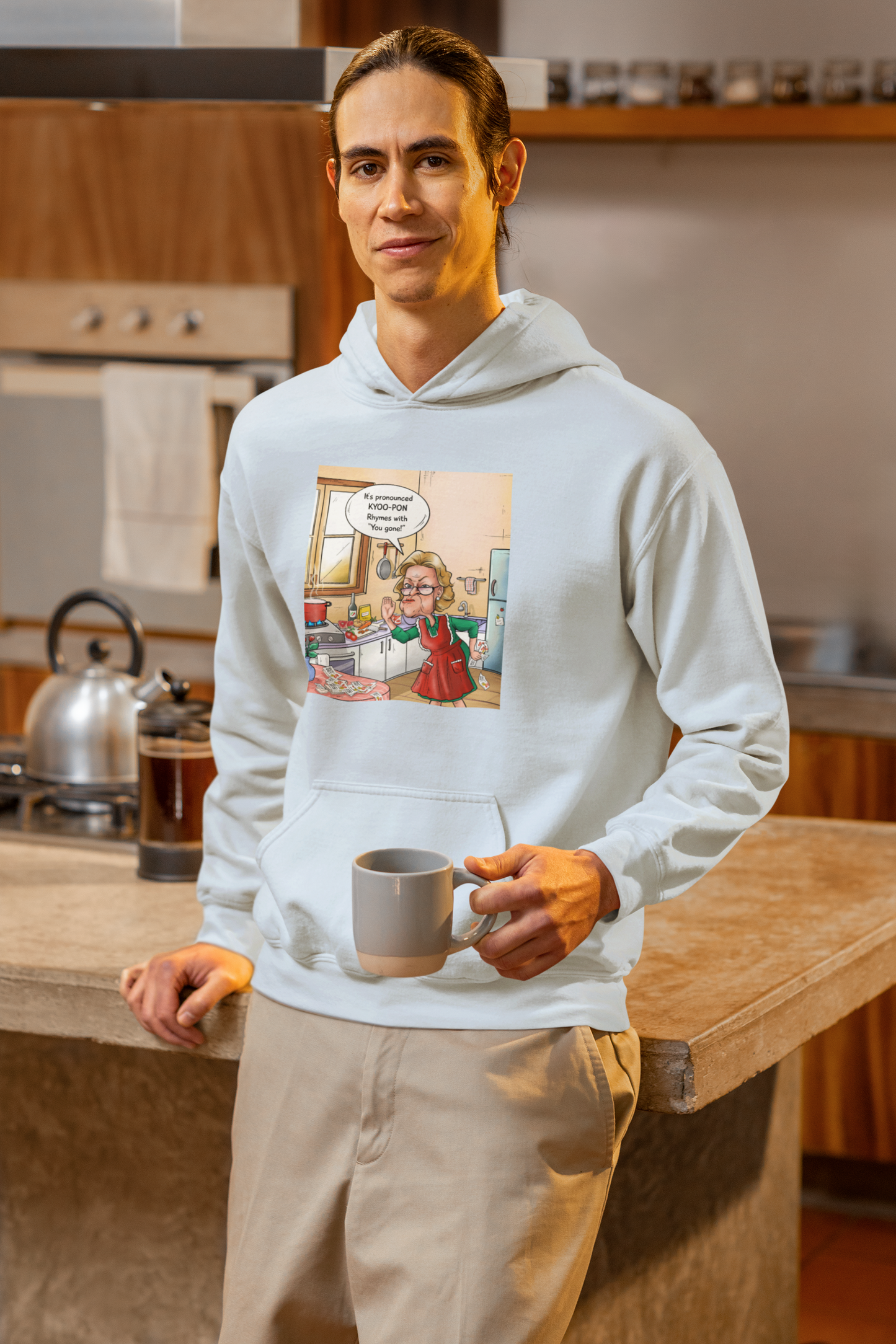It's Pronounced KYOO-PON Rhymes With "You Gone!" - Unisex Heavy Blend™ Hooded Sweatshirt