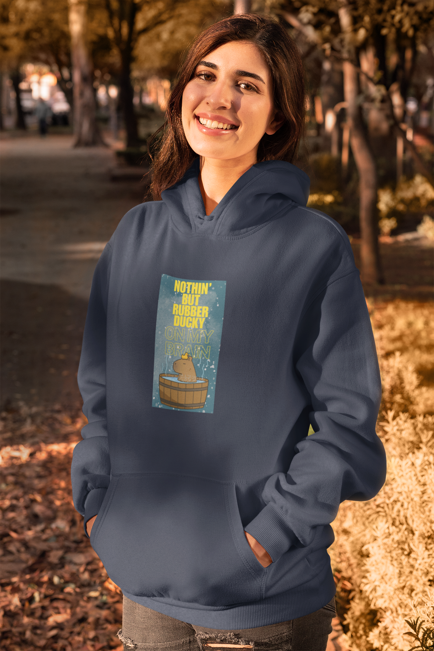 Nothin' But Rubber Ducky On My Brain - Heavy Blend™ Hooded Sweatshirt