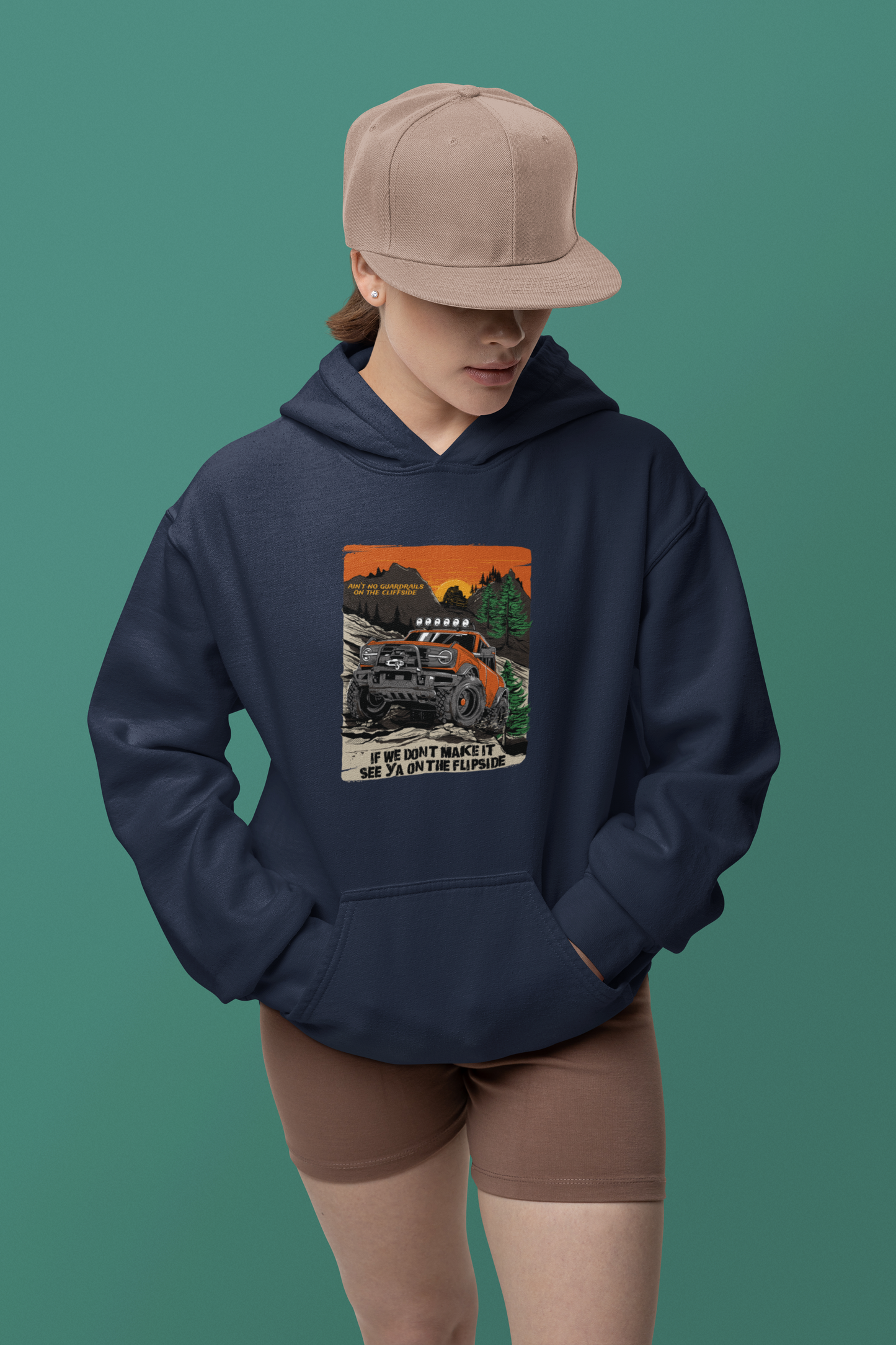 Ain't No Guardrails On The Cliffside - Unisex Heavy Blend™ Hooded Sweatshirt