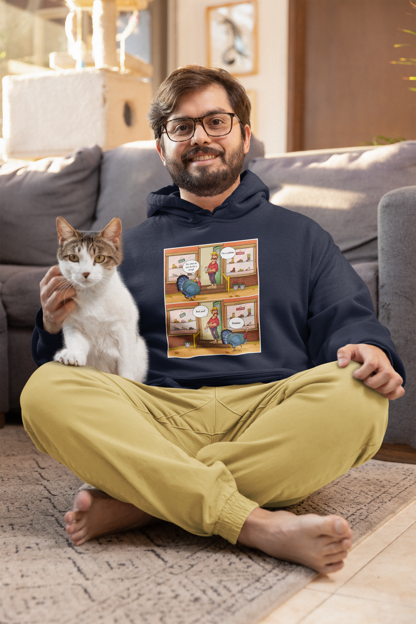 Cobbler Meets Gobbler - Heavy Blend™ Hooded Sweatshirt