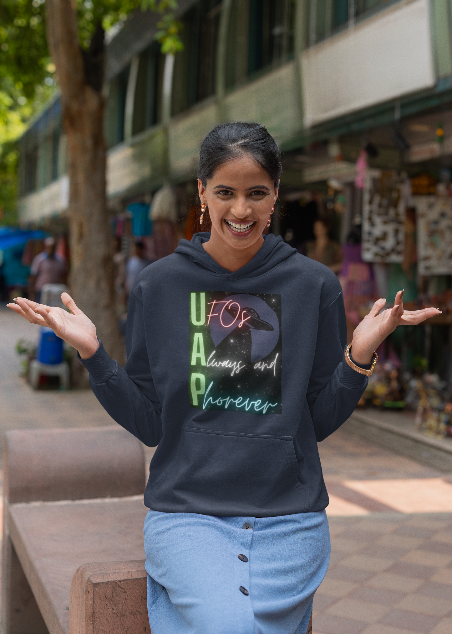UFOs Always And Phorever - Heavy Blend™ Hooded Sweatshirt