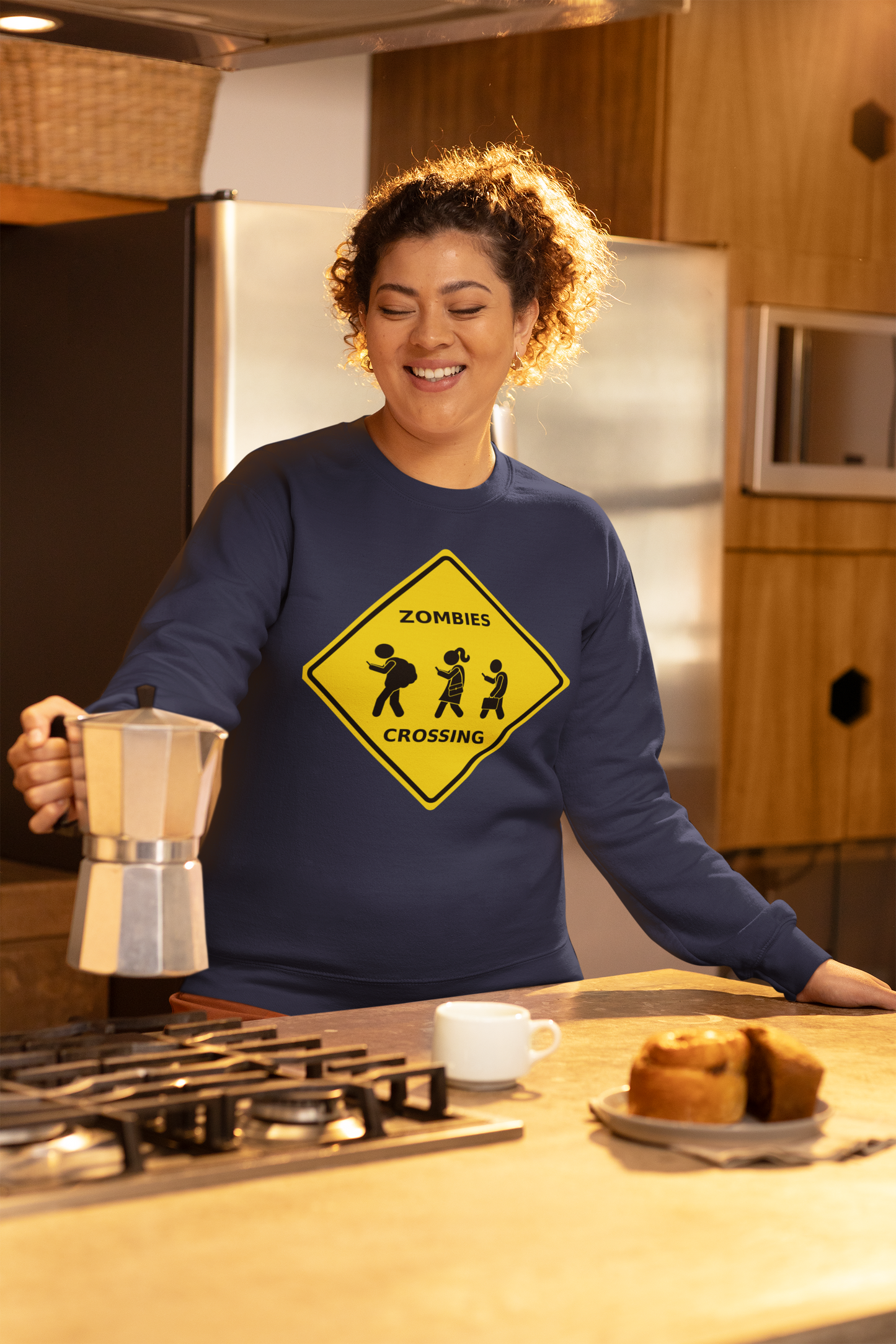 Zombies Crossing - Unisex Heavy Blend™ Crewneck Sweatshirt