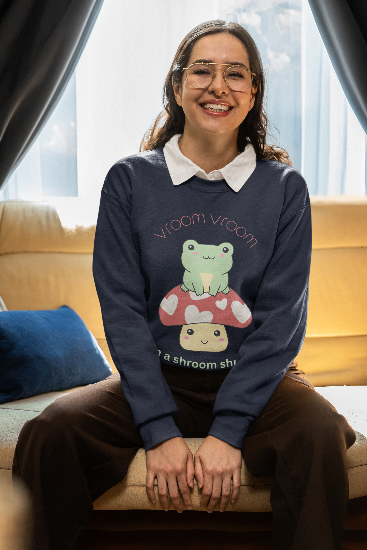 Vroom Vroom On A Shroom Shroom - Heavy Blend™ Crewneck Sweatshirt