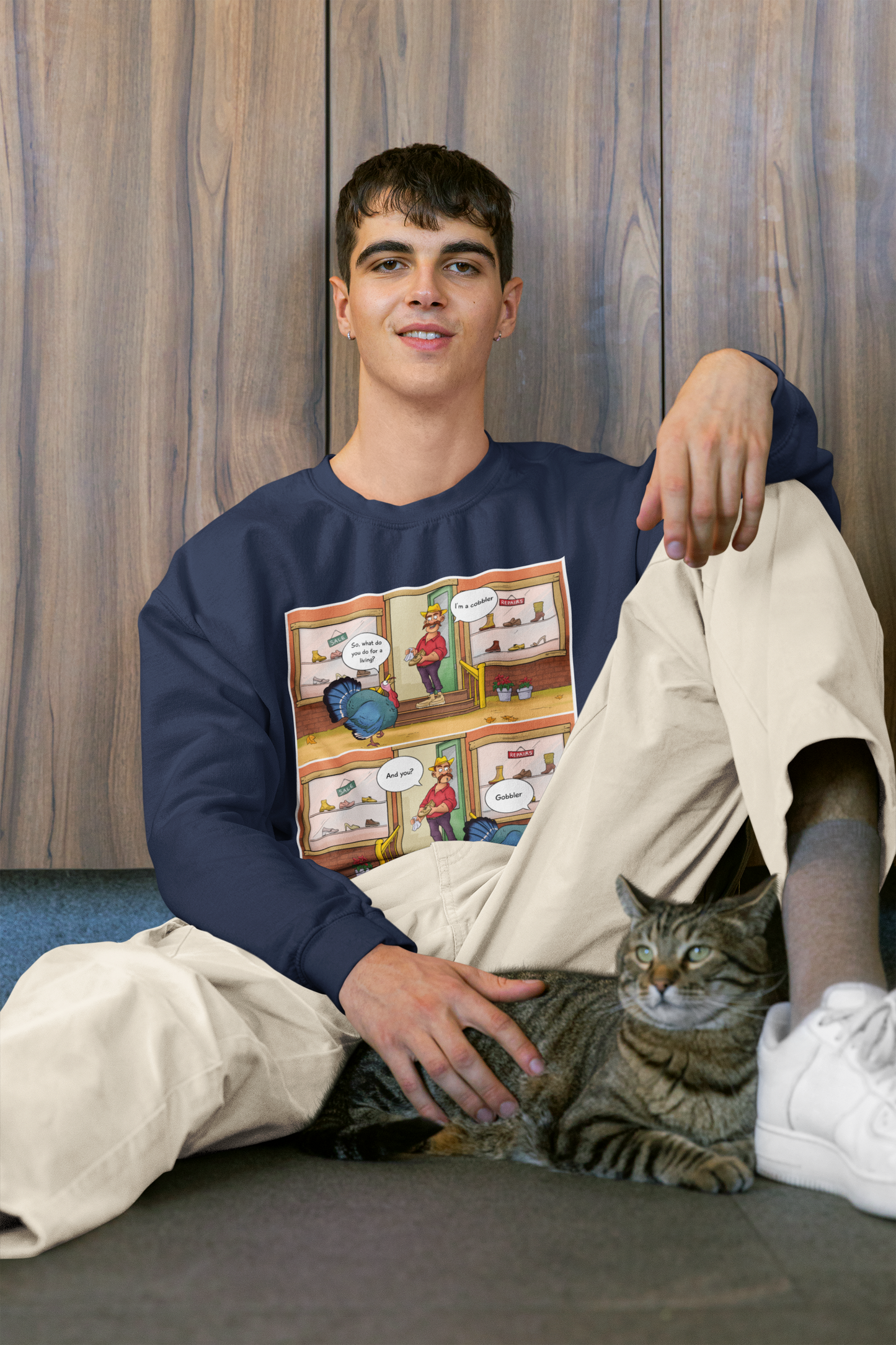Cobbler Meets Gobbler - Heavy Blend™ Crewneck Sweatshirt