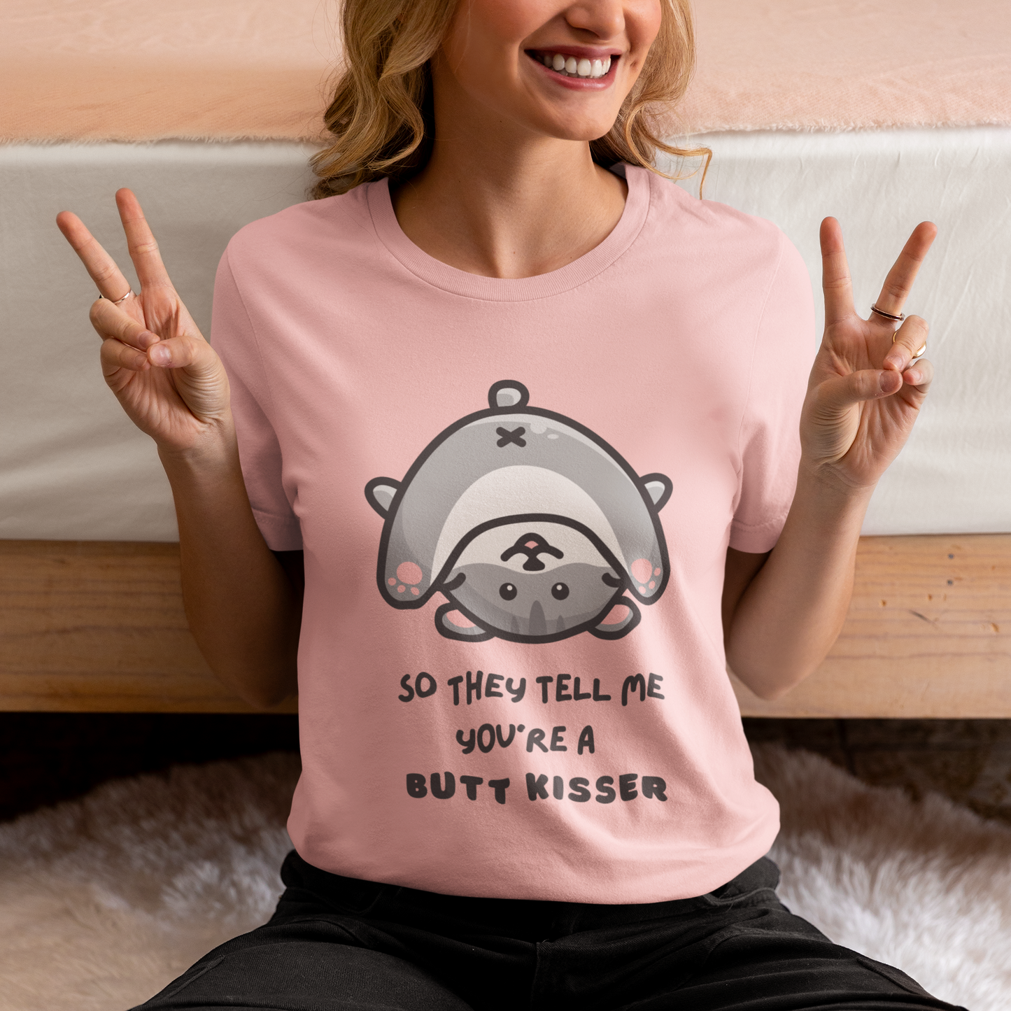 So They Tell Me You're A Butt Kisser - Unisex Jersey Short Sleeve Tee