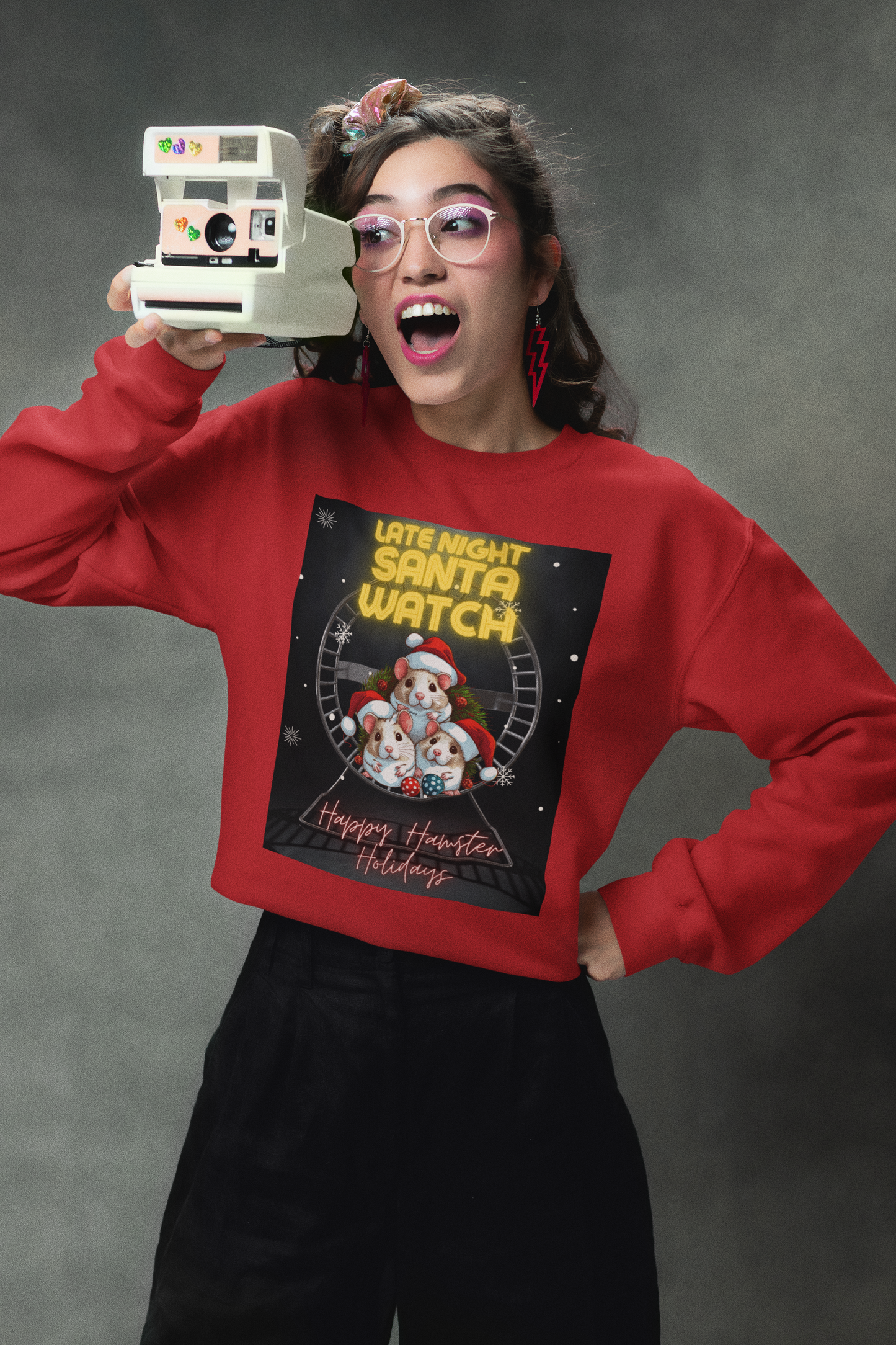 Late Night Santa Watch - Unisex Heavy Blend™ Crewneck Sweatshirt