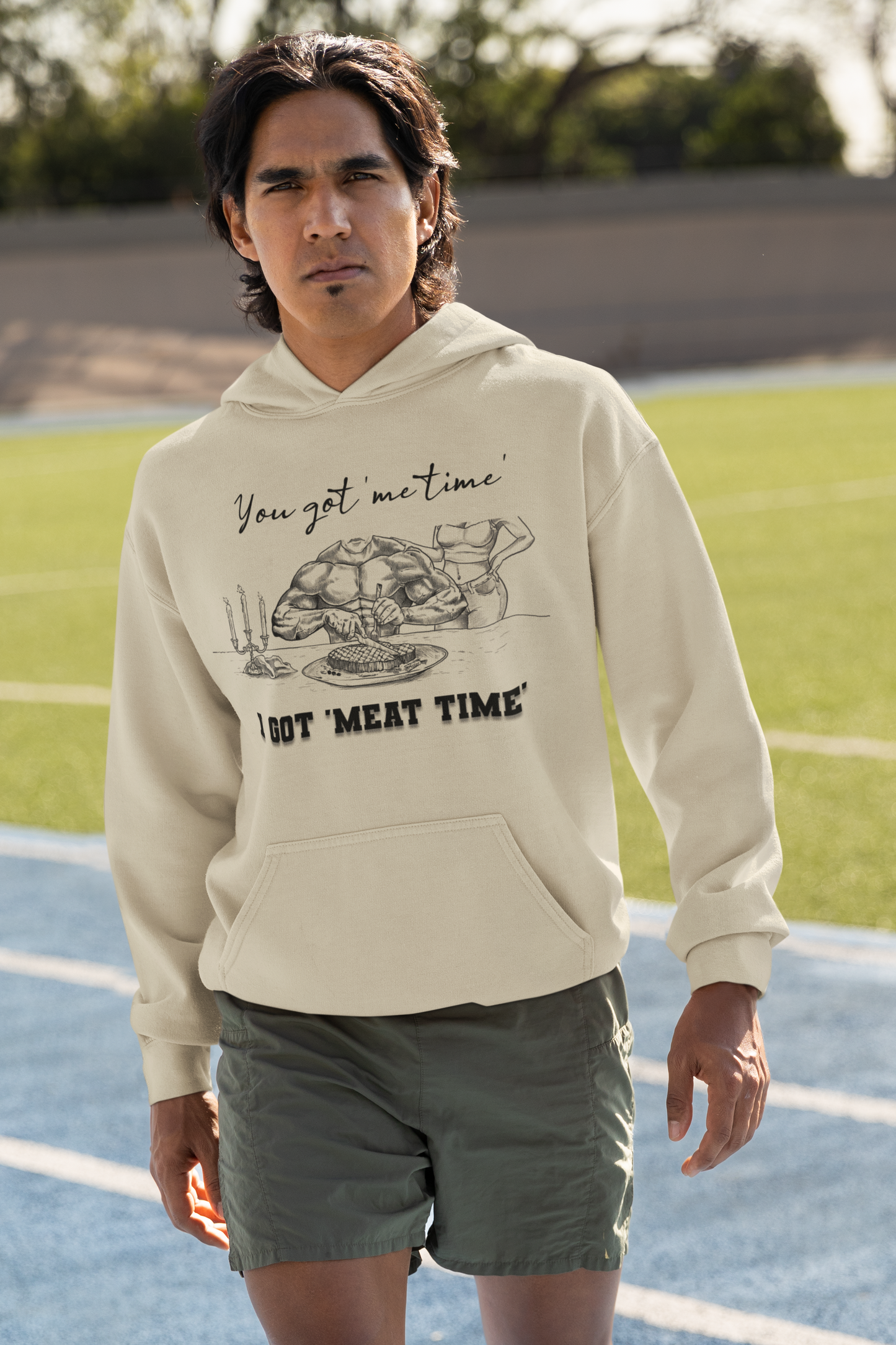 You Got 'Me Time' I Got 'Meat Time' - Unisex Heavy Blend™ Hooded Sweatshirt