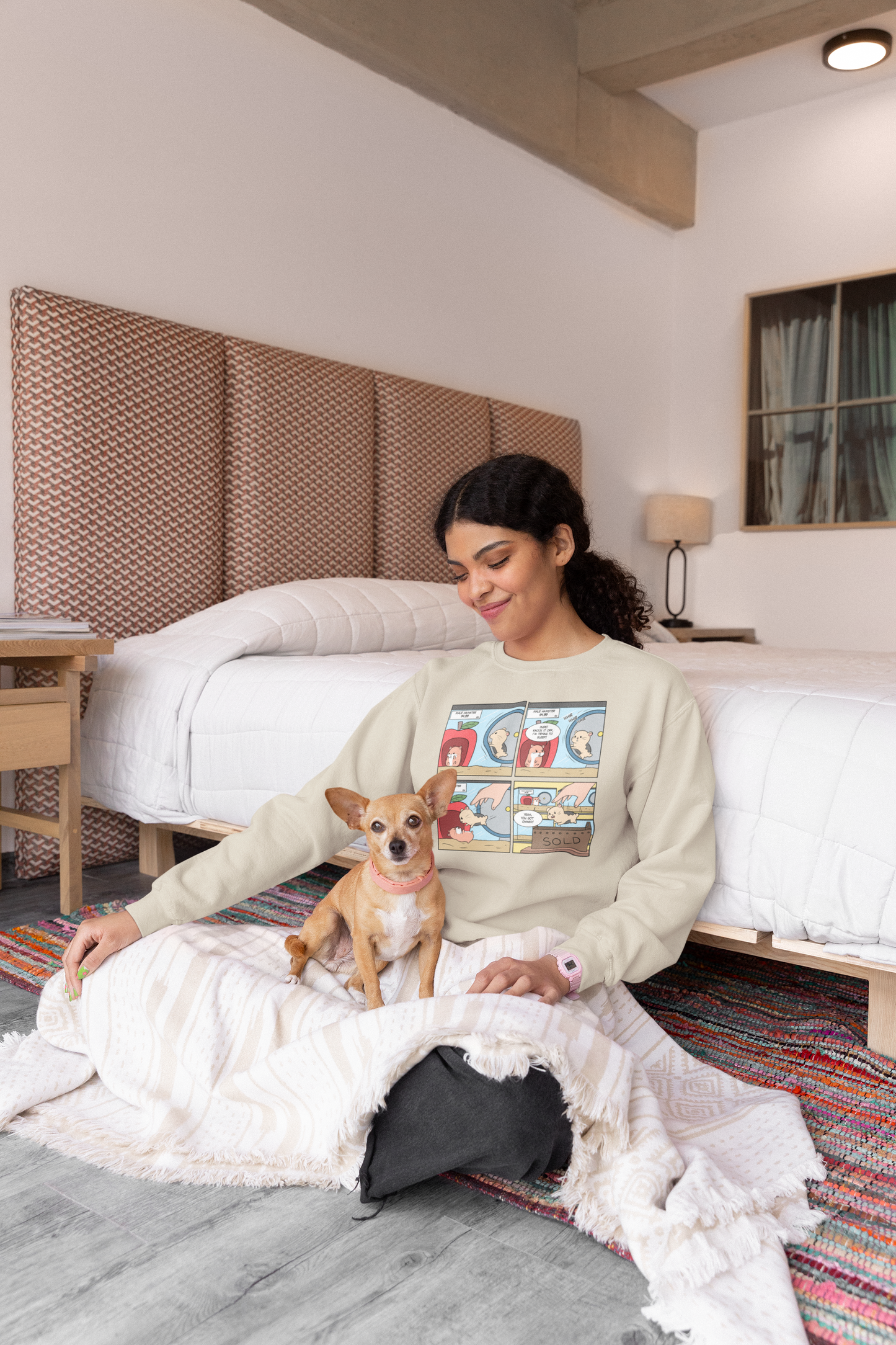Pet Store Hamster Says "Yeah, You Got Owned!"Unisex Heavy Blend™ Crewneck Sweatshirt