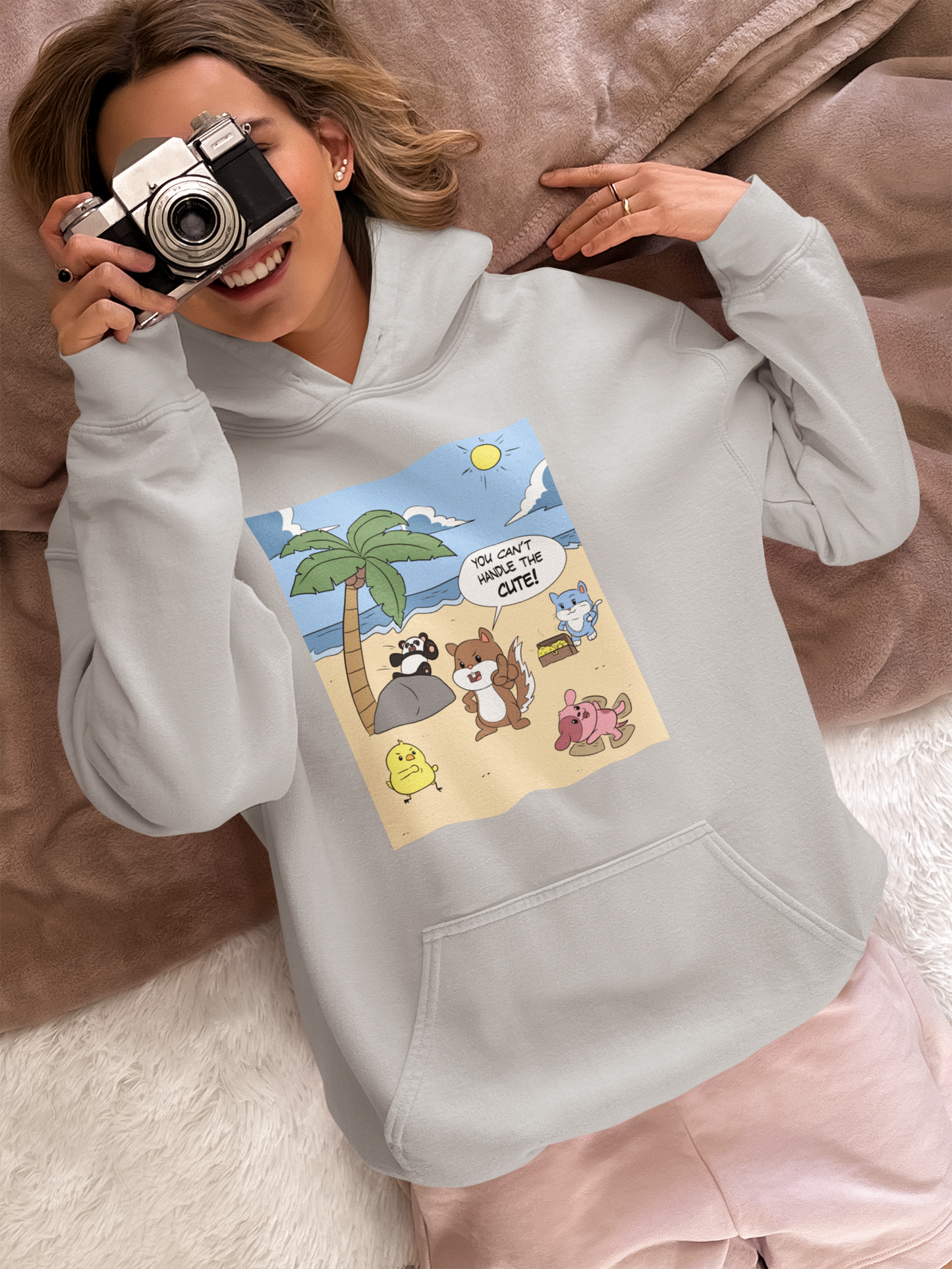 You Can't Handle The Cute! - Heavy Blend™ Hooded Sweatshirt