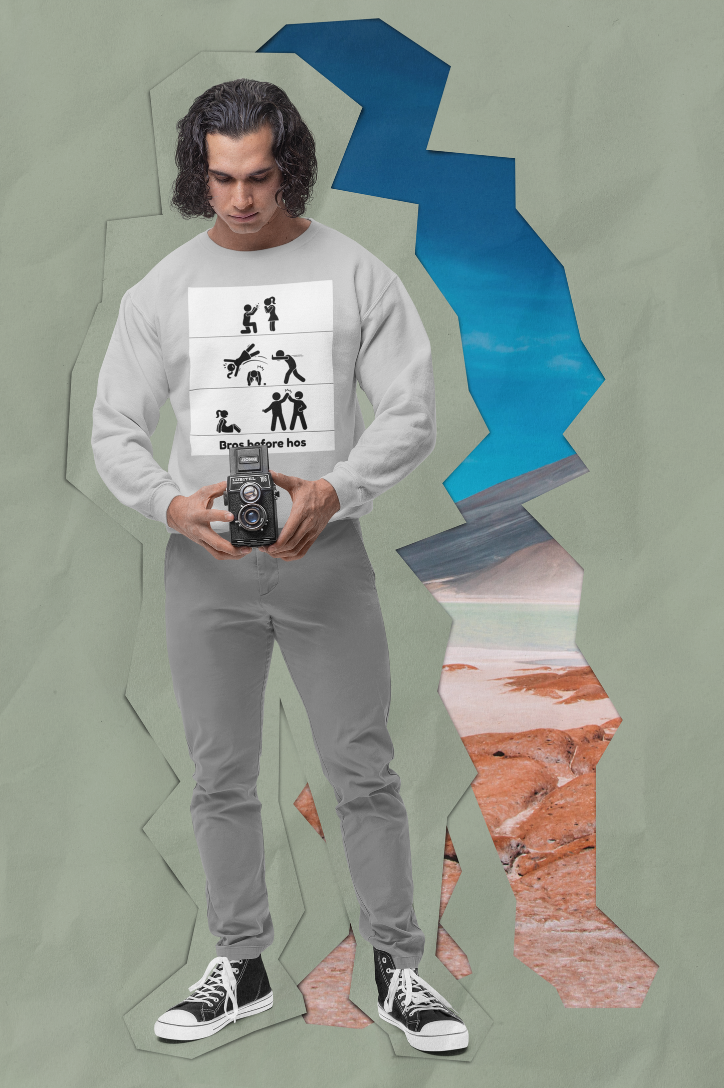 Bros Before Hos - Unisex Heavy Blend™ Crewneck Sweatshirt