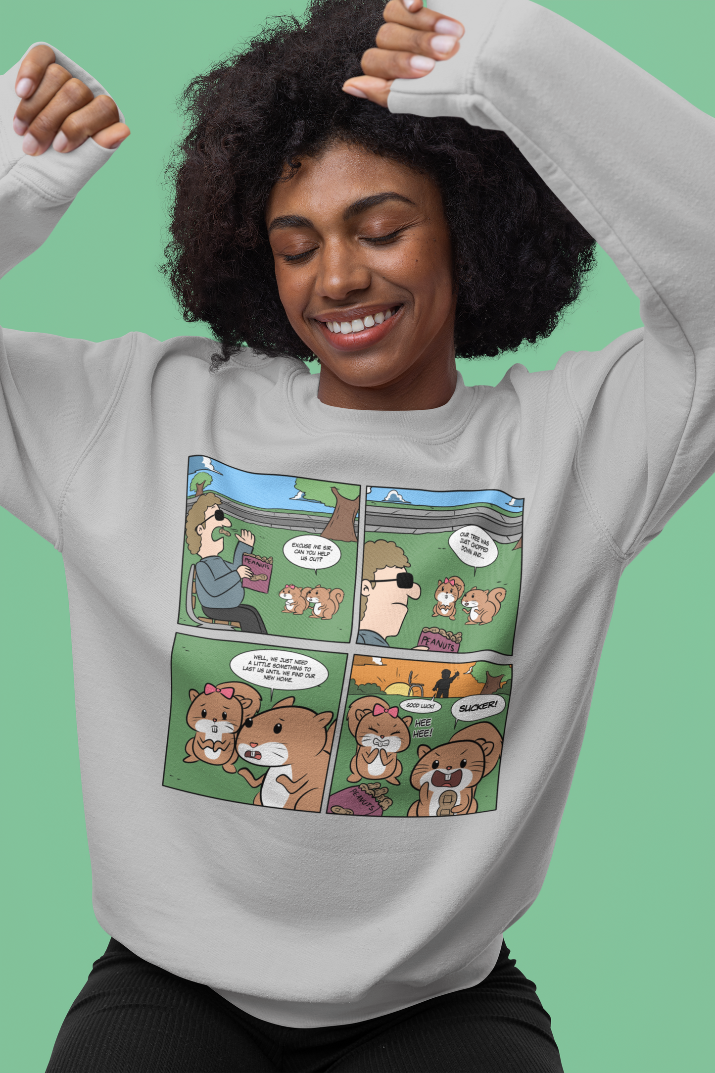 Squirrel Scammers - Heavy Blend™ Crewneck Sweatshirt